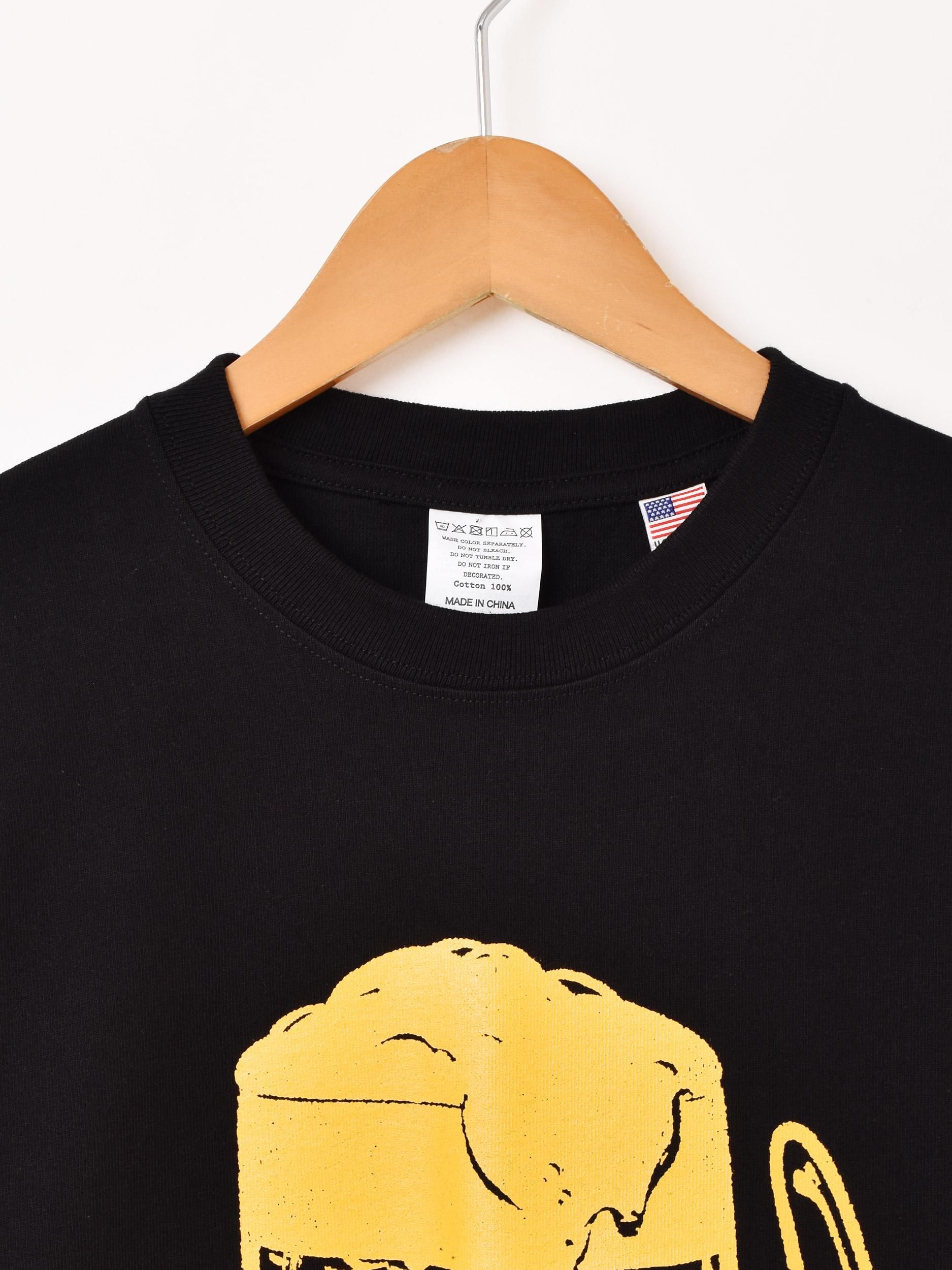 d.i.a フード付きゴールドプリントTシャツ 背中見せ 5．6oz ハイクオリティーTシャツ 5001－01 022 ゴールド