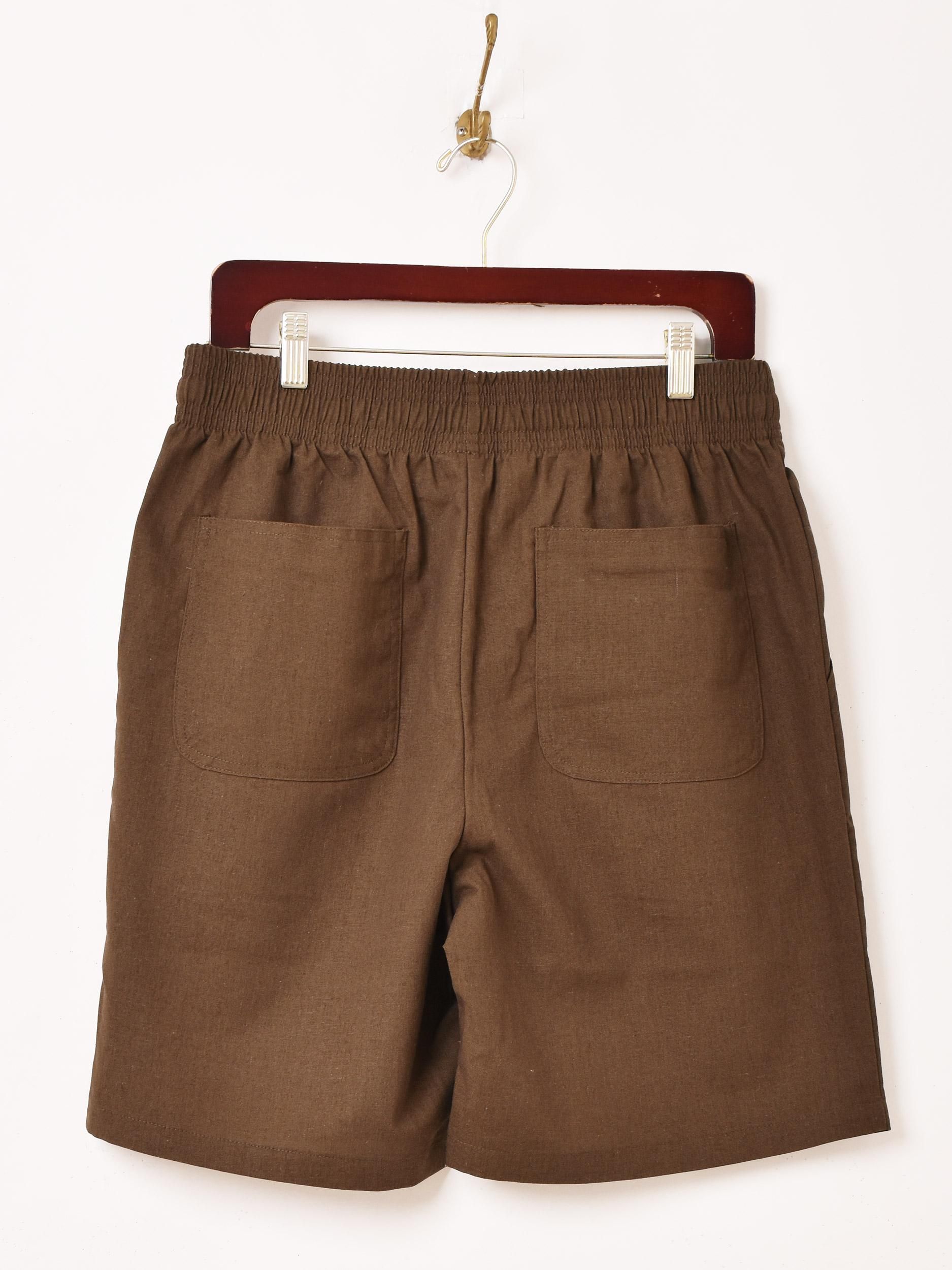 4色展開】「Backers」イージーショートパンツ KEY LOOP付き ブラウン