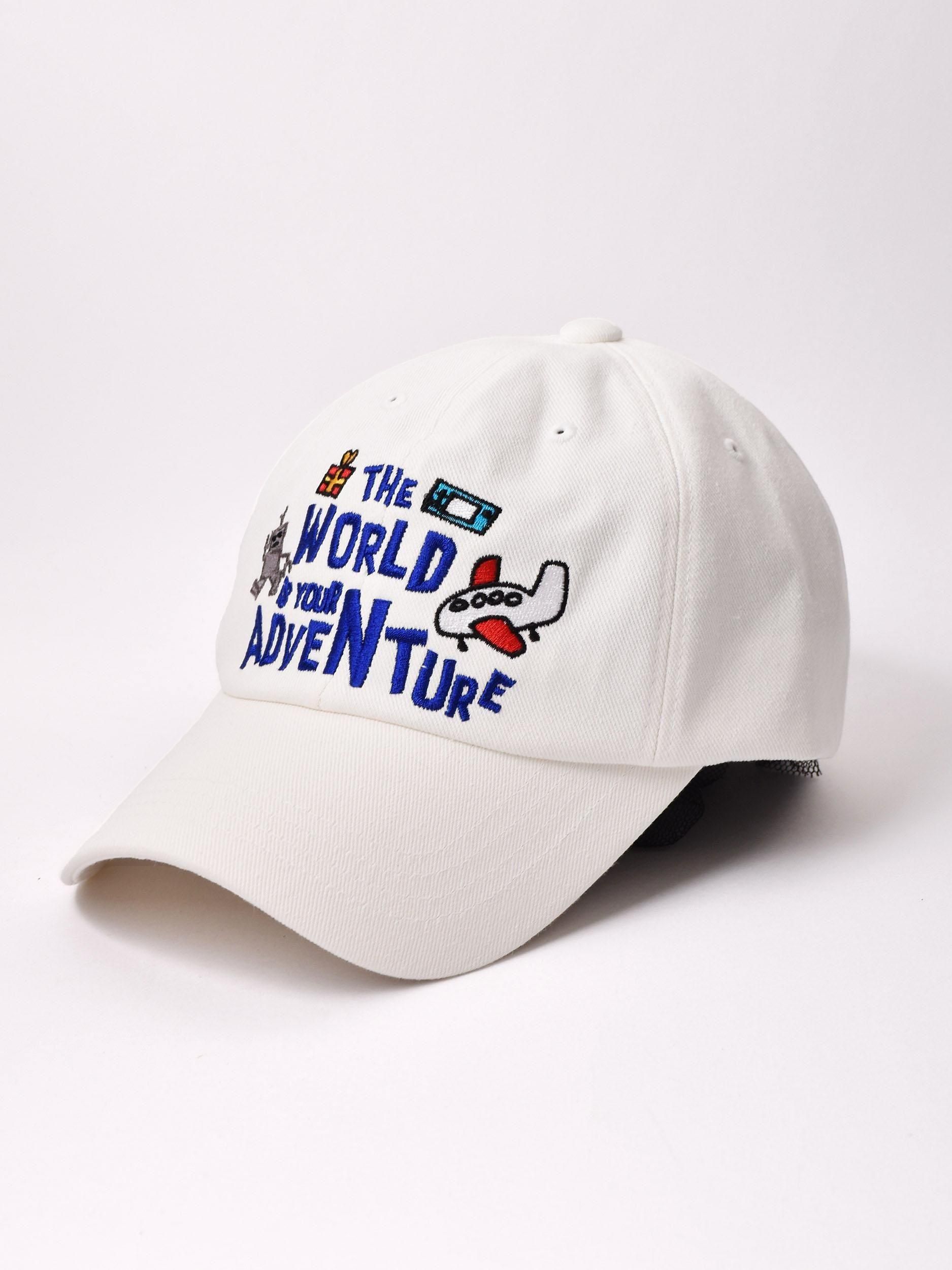刺繍入り キャップ 「World Adventure」 - 古着屋グレープフルーツ