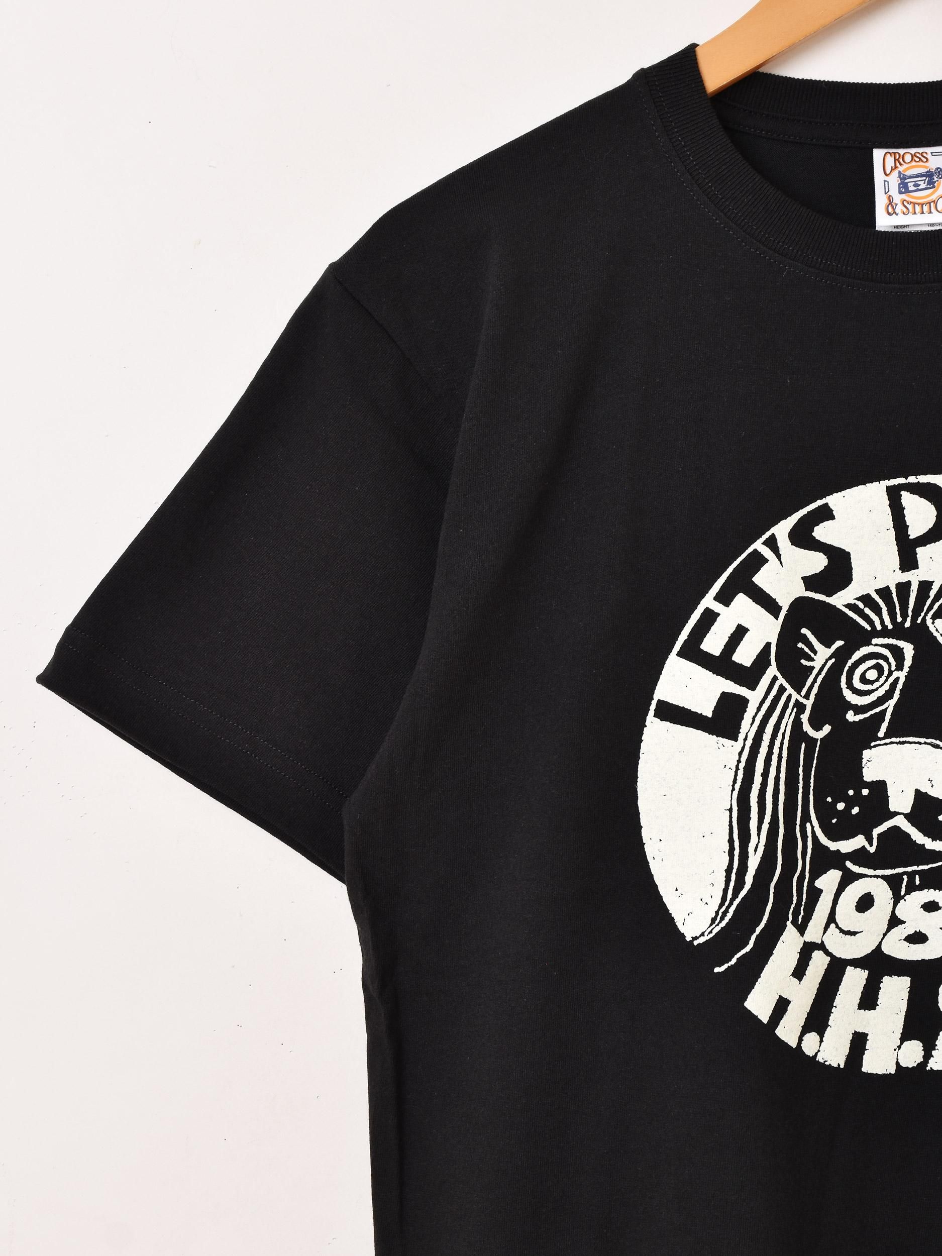 1983 H.H.S. プリントTシャツ | ブラック - 古着屋グレープフルーツ