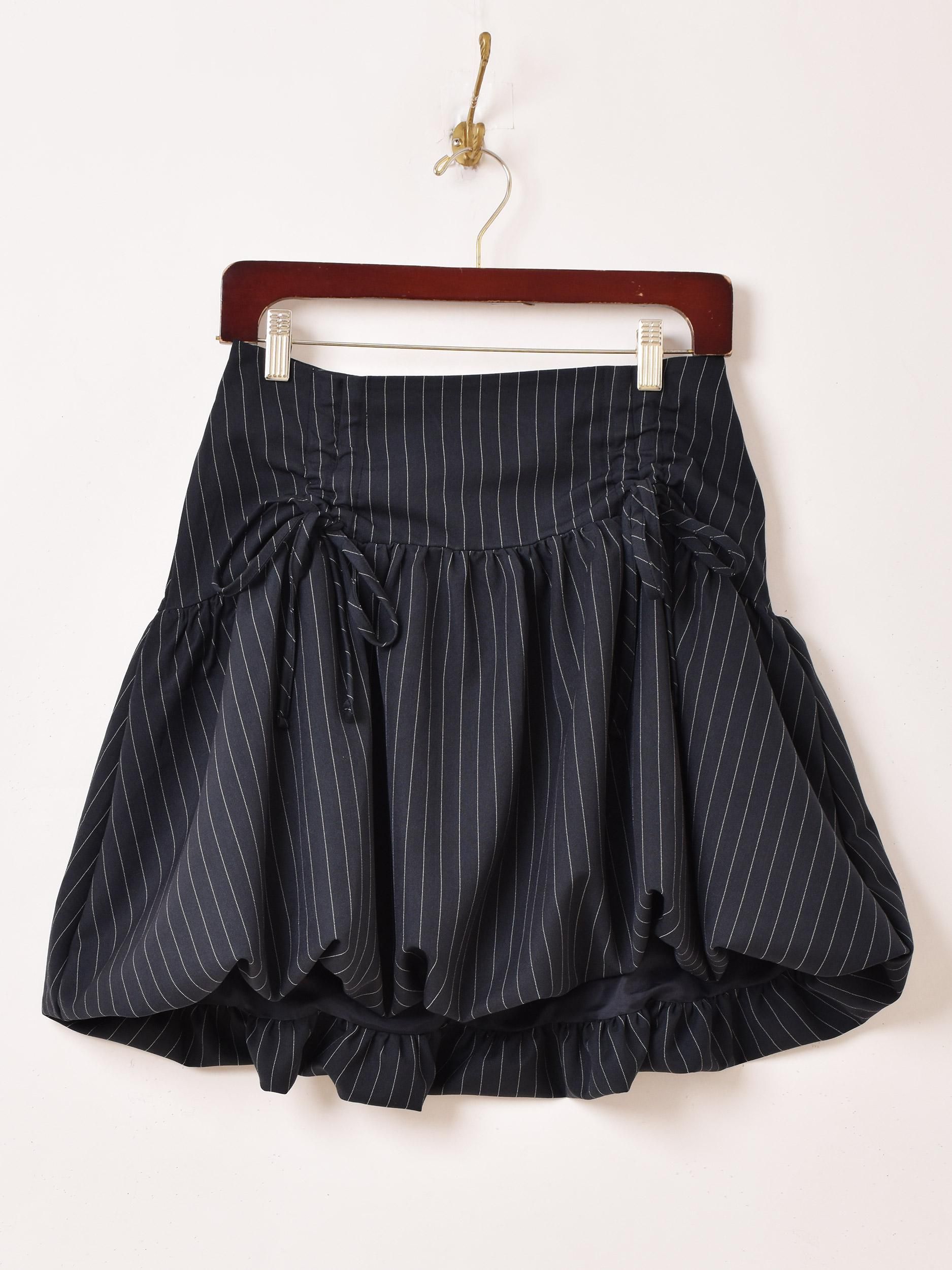 Meridianストライプミニスカート|バルーンスタイル - 古着屋