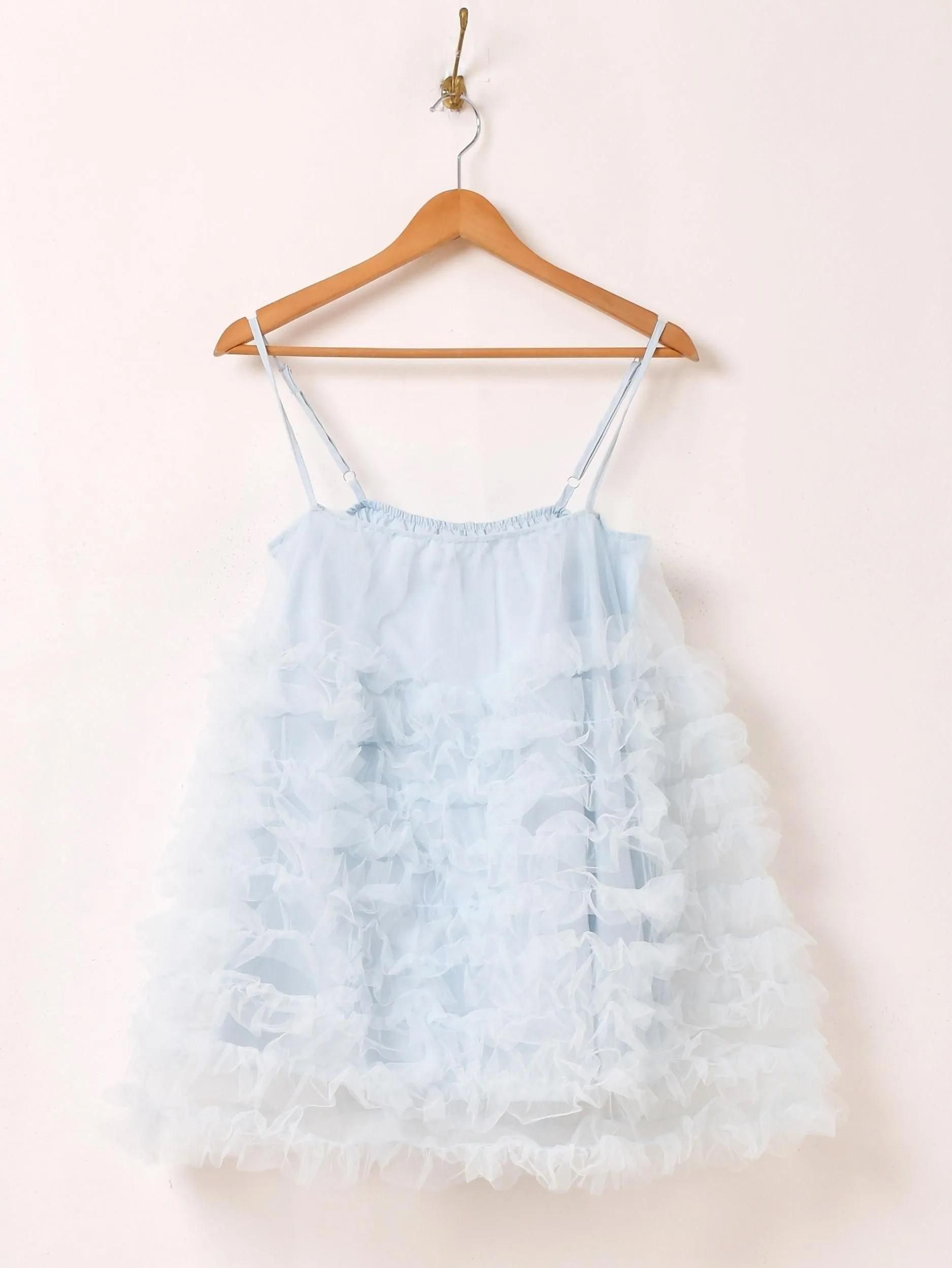 チュールミニキャミソールワンピース | Meridian - 古着屋