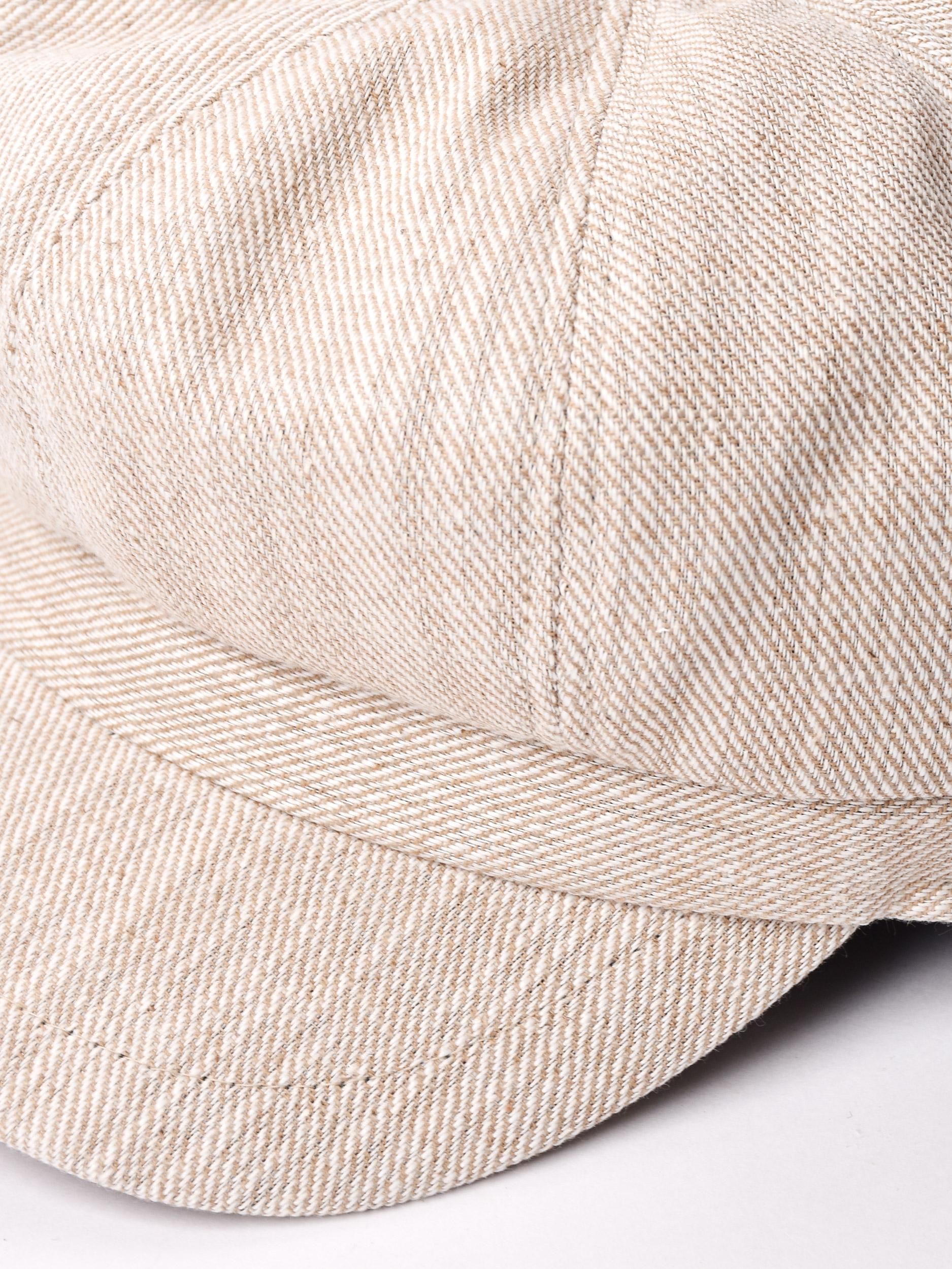 2色展開】カスリ柄 キャスケット ベージュ - 古着屋グレープフルーツ