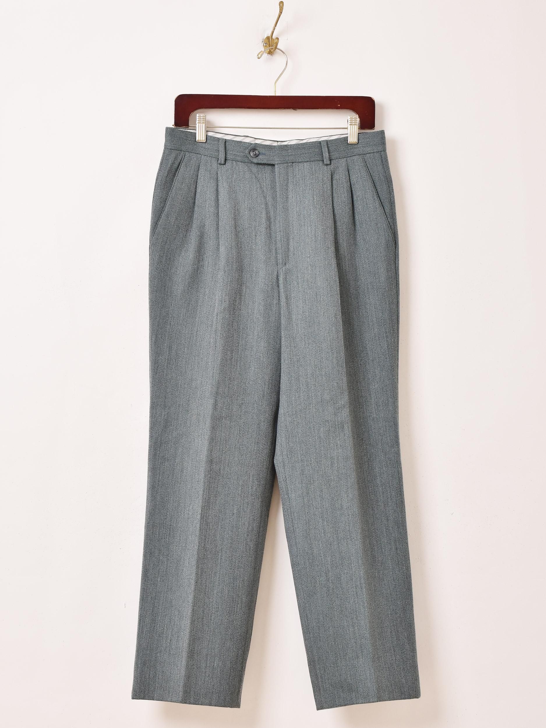 イタリア製 ウールスラックス W31 - 古着屋グレープフルーツ ムーン