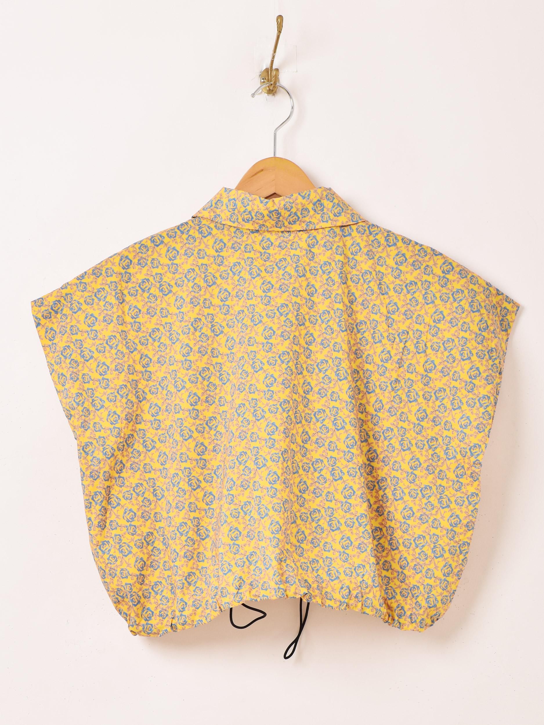 Merlette wallis dress花柄ノースリーブ ブルー×イエロー Merlette