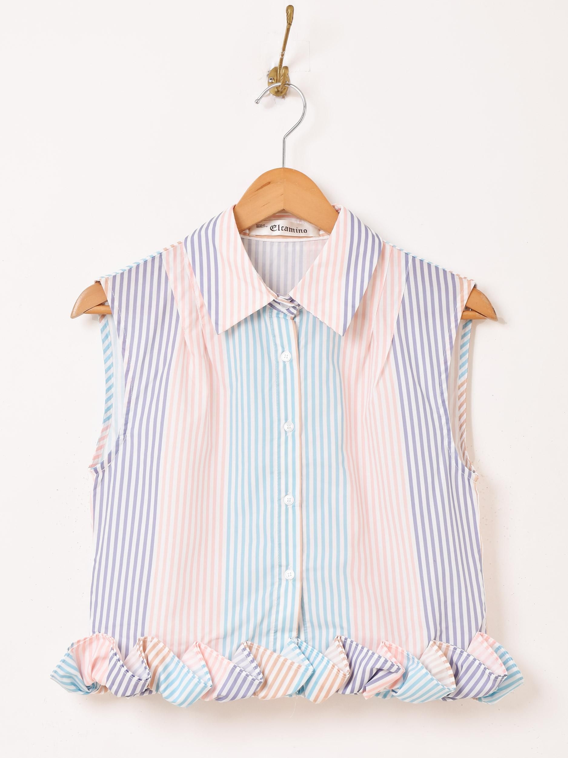 Picone Club ストライプ ノースリーブシャツ Lサイズ Picone Club ストライプ ノースリーブシャツ Lサイズ ピッコーネ