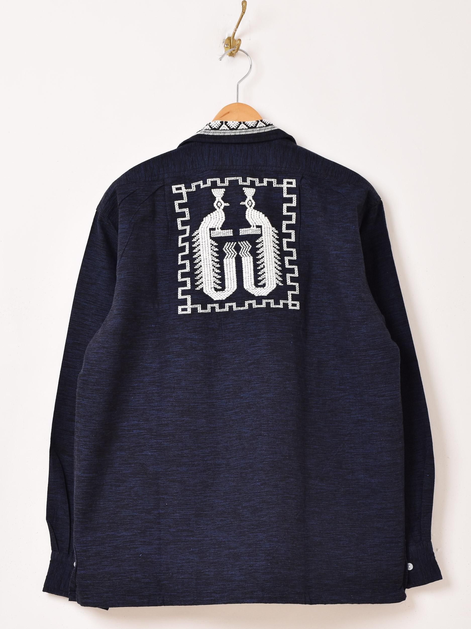 古着　グアテマラシャツ 古着 70s 民族 刺しゅう 開襟 ボックス グアテマラ ガテマラ