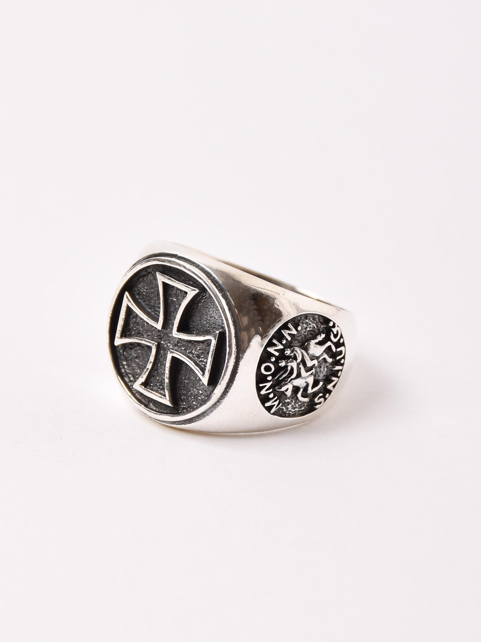 【シルバーアクセサリー】Sv925 アイアンクロスリング 15号【中古】 楽天市場】シルバーリング シルバー925 百合の紋章 アイアン
