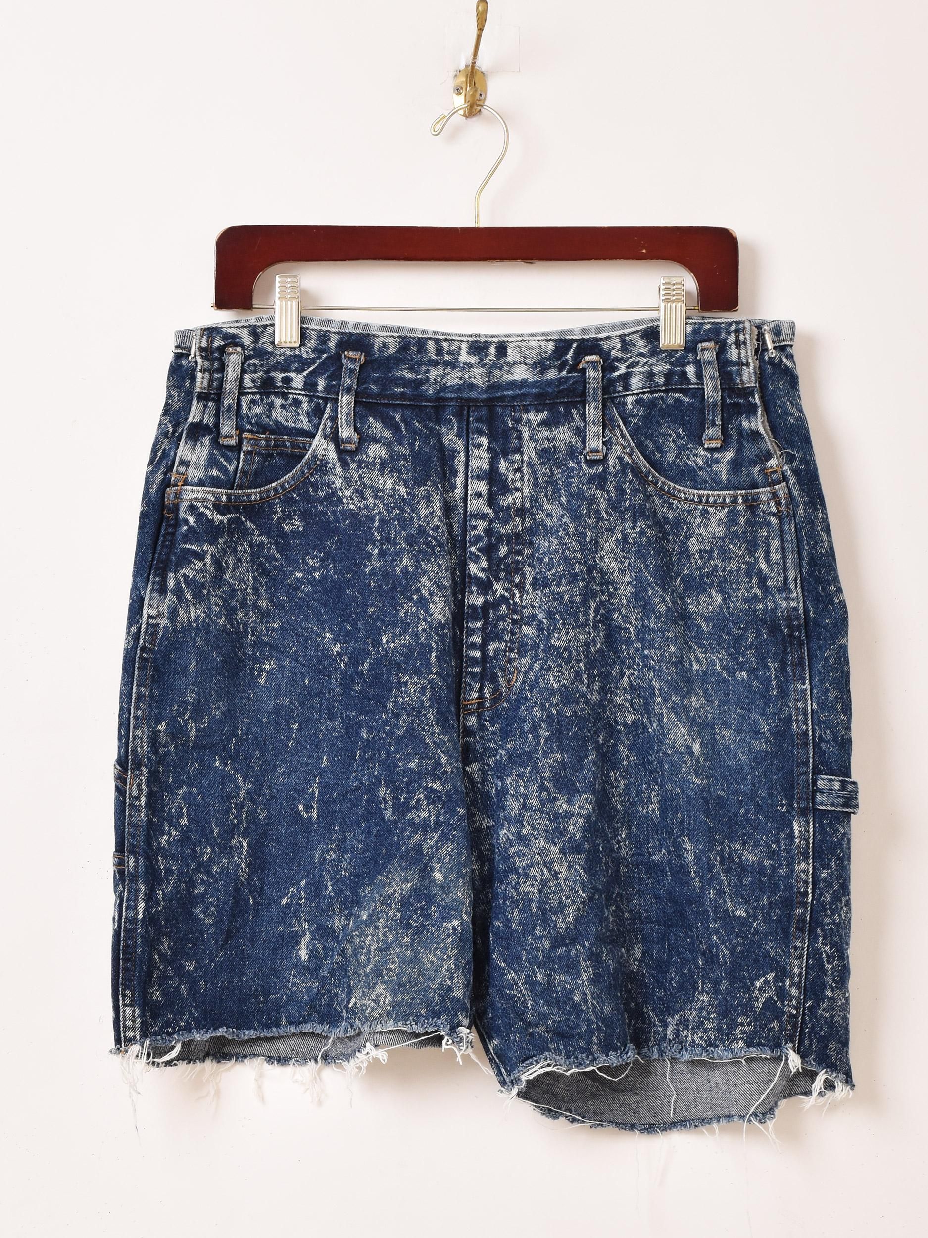 W34 ★ RRL USA製 カットオフ デニム ハーフパンツ ケミカルウォッシュ カットオフ デニムハーフパンツ - 古着屋