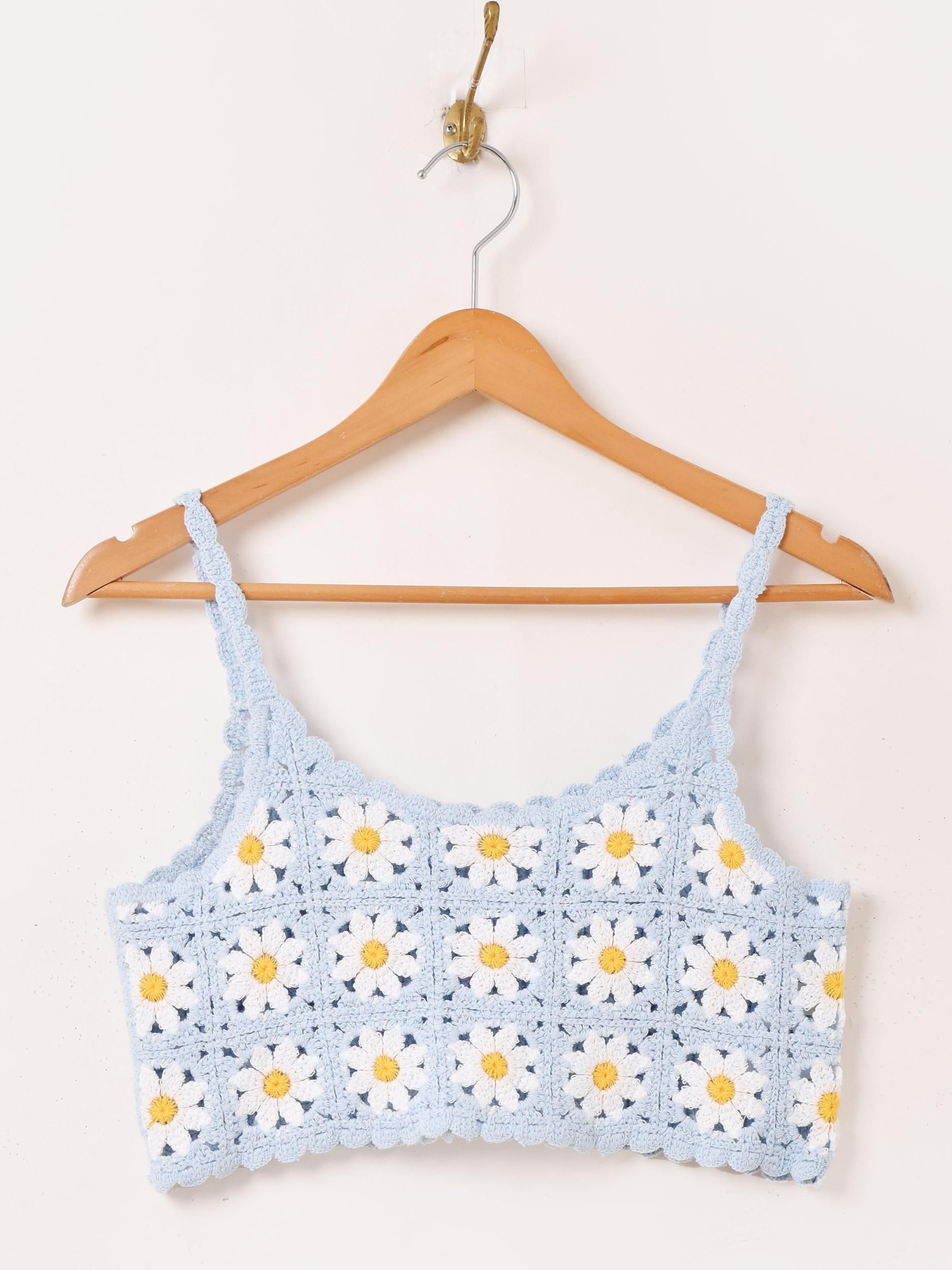 2色展開】「Elcamino」グラニースクエア キャミソール ブルー