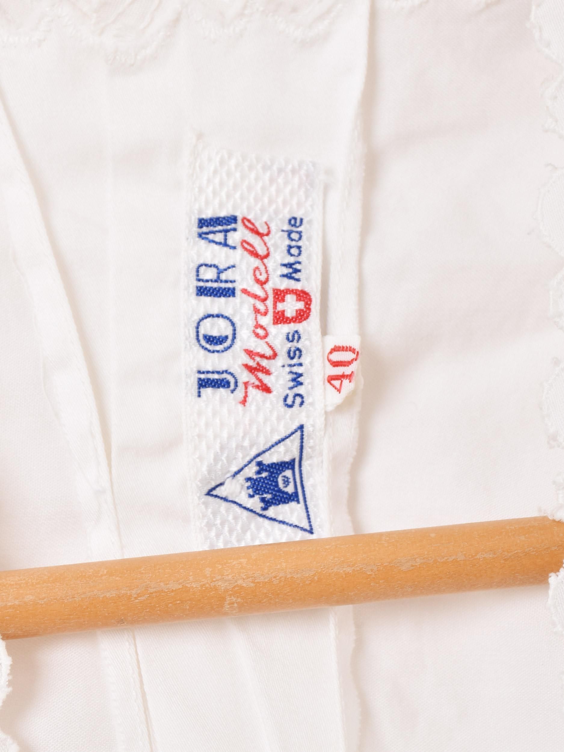 スイス製 カットワークレース ノースリーブトップス - 古着屋