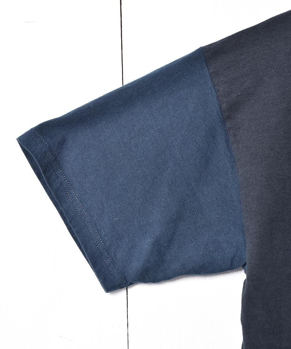 アメリカ製 スリーブ切り替え イルカ プリントTシャツ - 古着屋