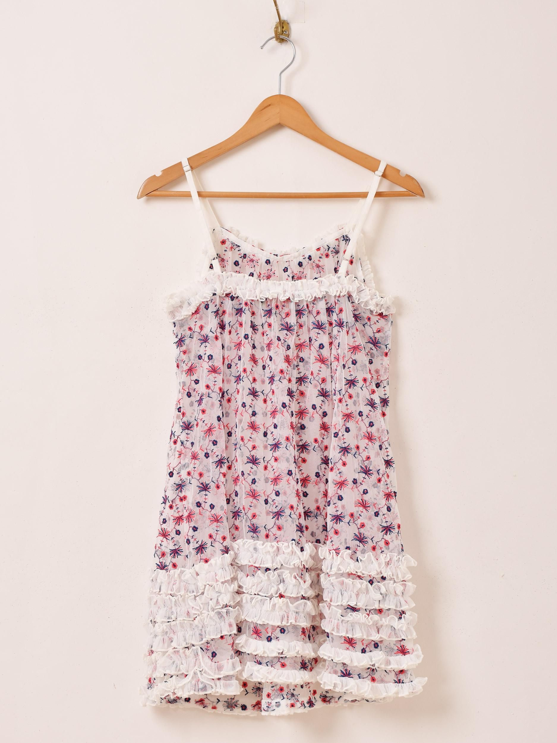 2色展開】「Emerald Motel」フラワー刺繍 チュール キャミソール