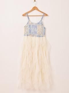 古着 ビンテージ 70s USA 長袖 ワンピース セーラー ムーン ドレス レディース 古着 70s MW 花柄 ストライプ フリル カラー
