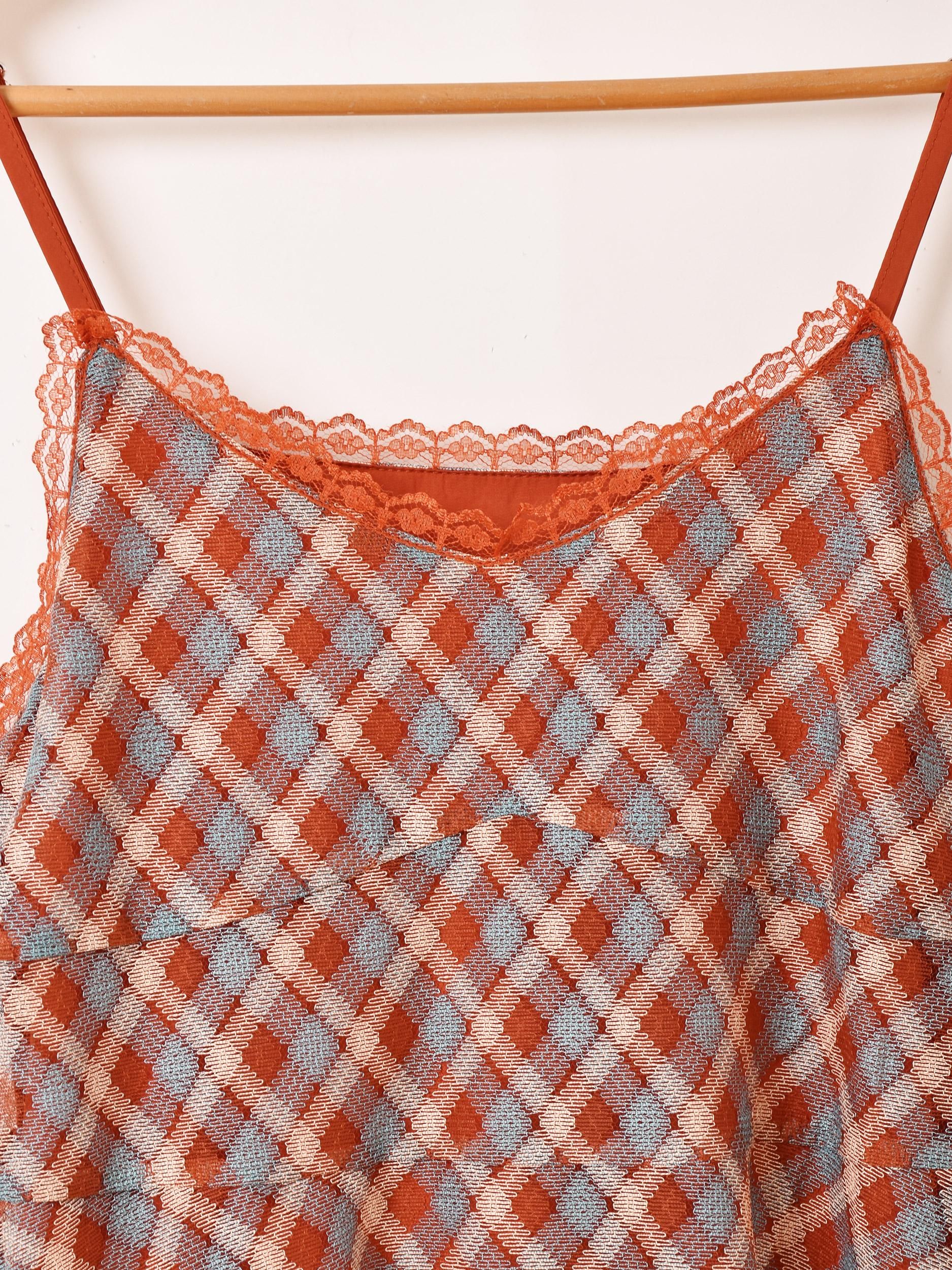 5色展開】「Meridian」チェック柄 ラッフル キャミソールワンピース