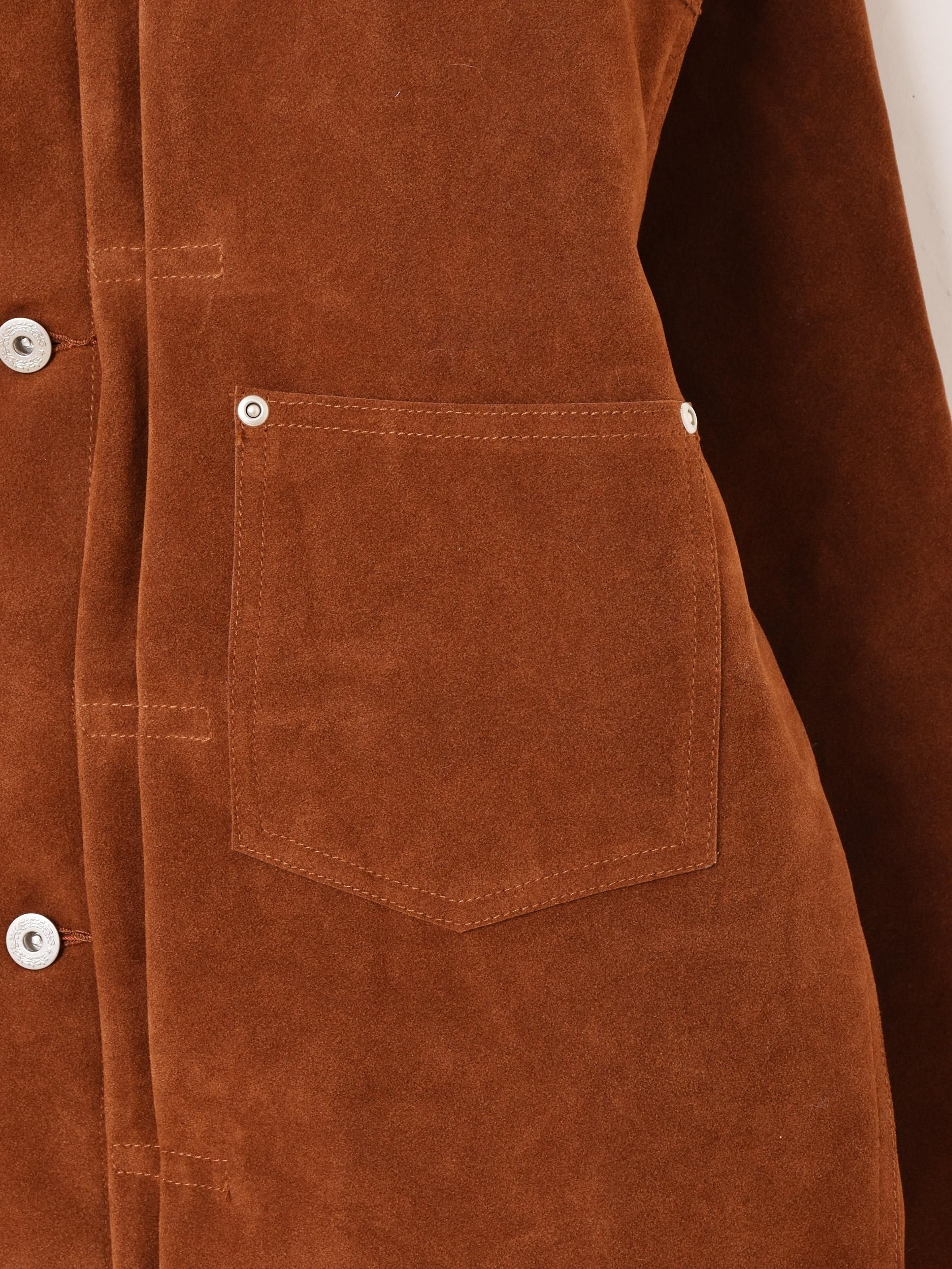 ISSEY MIYAKE スエードジャケット ブラウン 2色展開】「Backers」1stタイプ フェイクスエード ジャケット