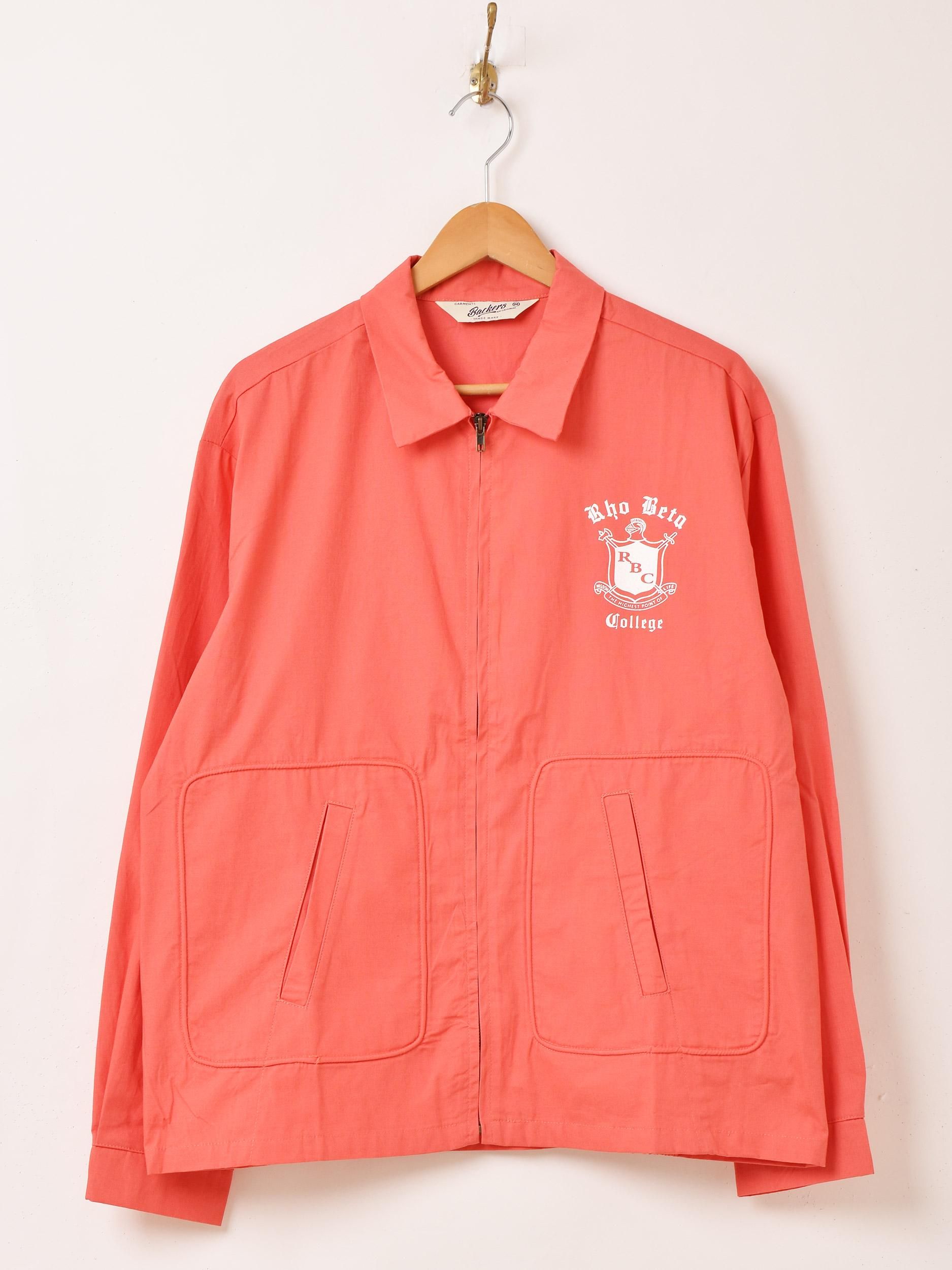 50s〜60s usa製　サーモンピンク　ドリズラージャケット　フェード 50s〜60s usa製 サーモンピンク ドリズラージャケット フェード