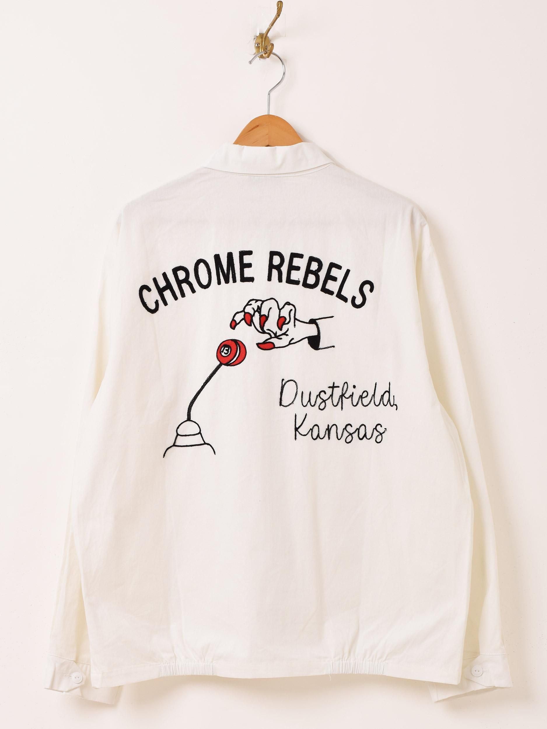 2色展開】「Backers」刺繍入り ドリズラージャケット「CHROME REBELS