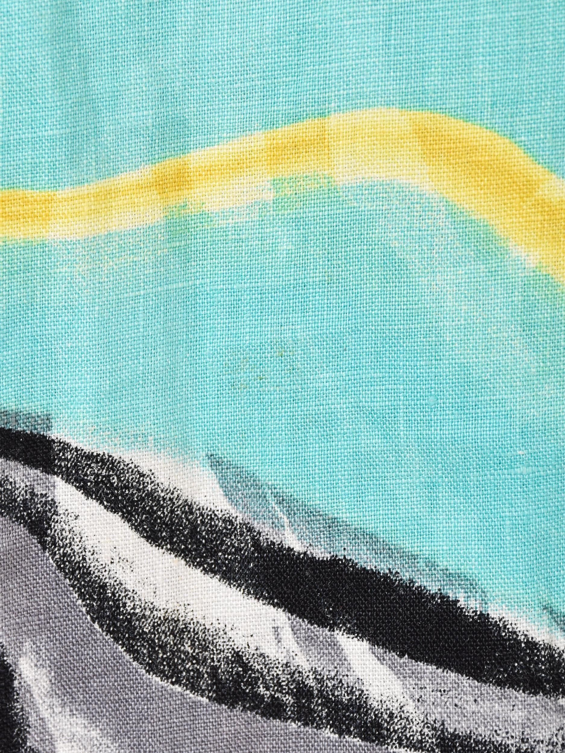 マーブル模様 五分袖シャツ - 古着屋グレープフルーツ ムーン