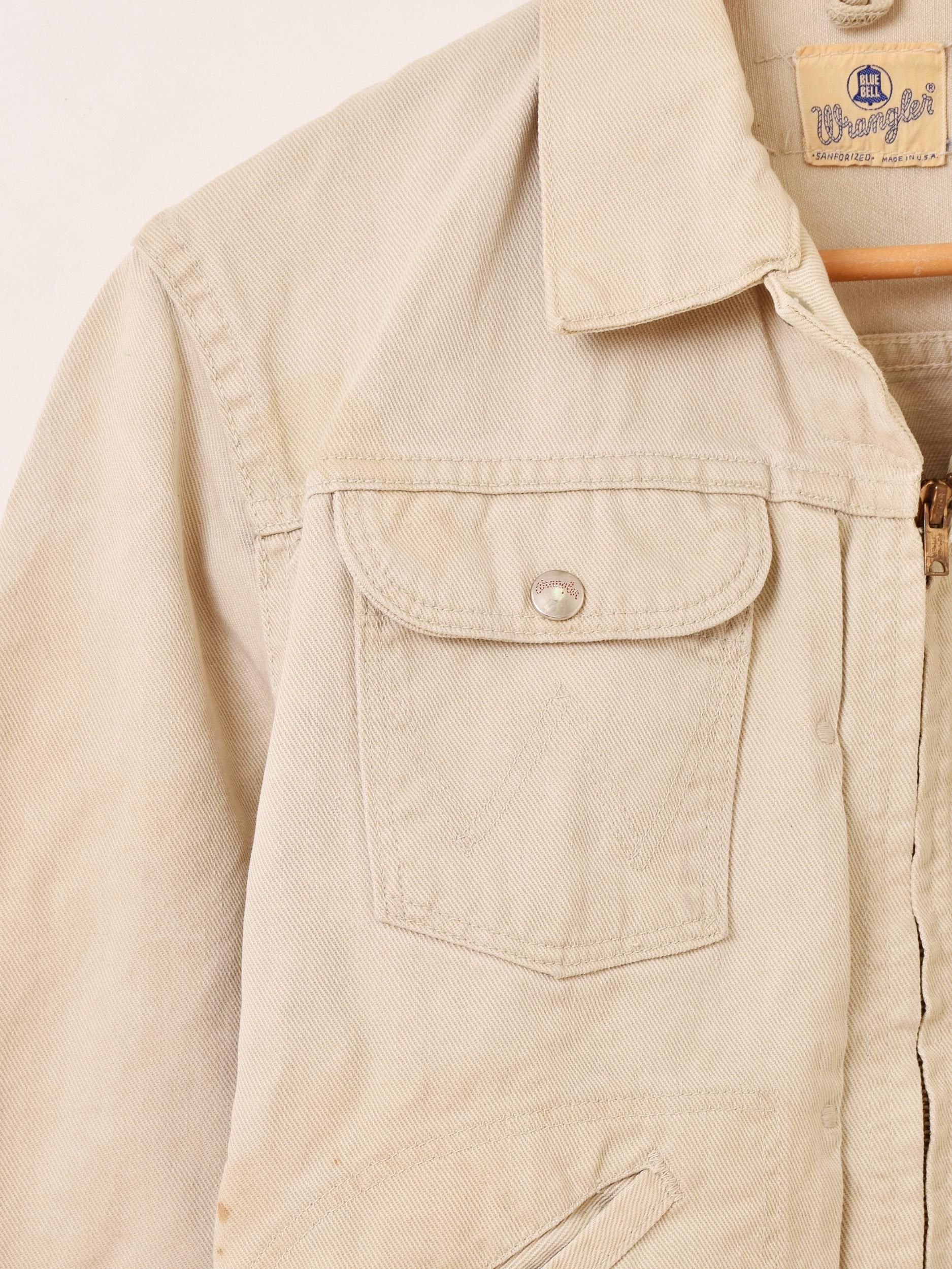 ジャケット・アウター 60s Wrangler 77mjz vintage＊ Wrangler（ラングラー） 77MJZ offwhiteカラー S〜M