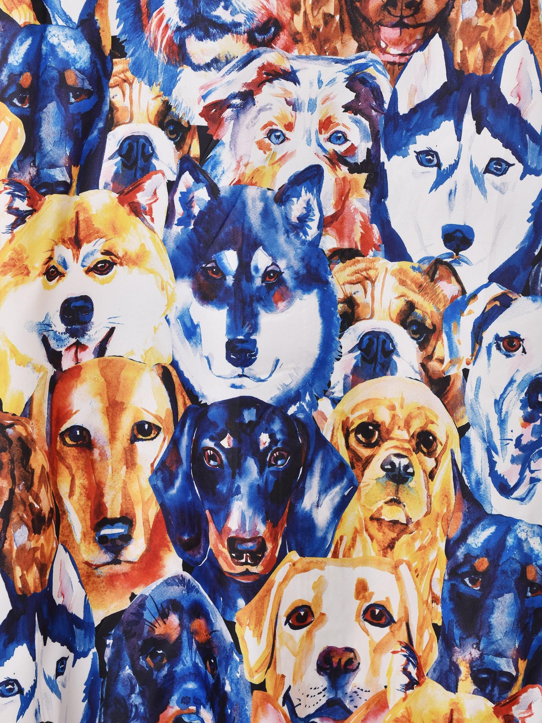 2色展開】「Backers」犬柄 ジャケット ブルー - 古着屋