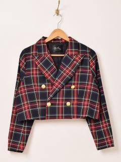 YAMAGUCHI STOREチェック柄 テーラードジャケット YAMAGUCHI STORE Cotton Linen Gingham Check Jacket | 大阪