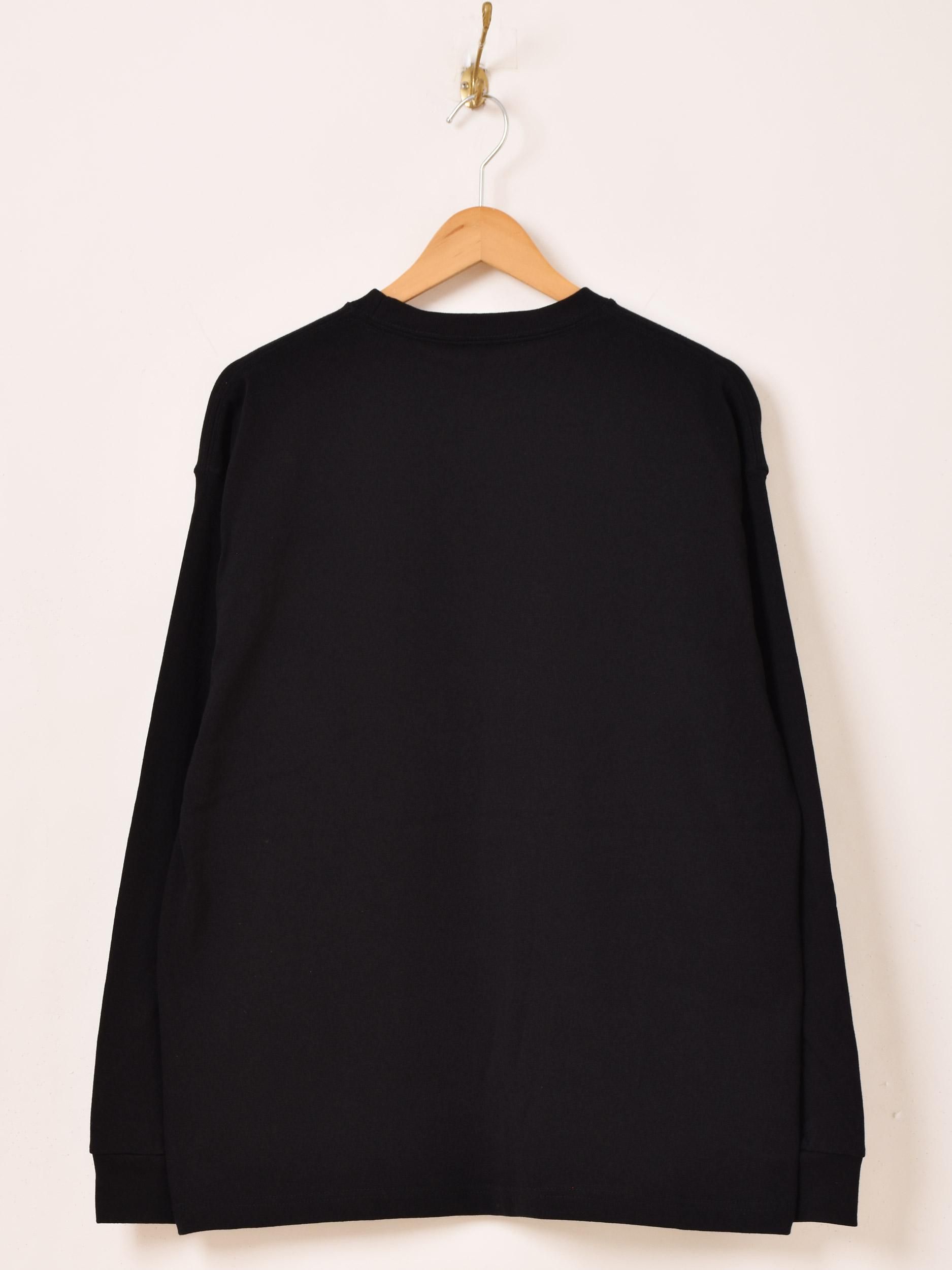 2色展開】プリント ロングスリーブTシャツ「HAPPY BIRTHDAY」 ブラック