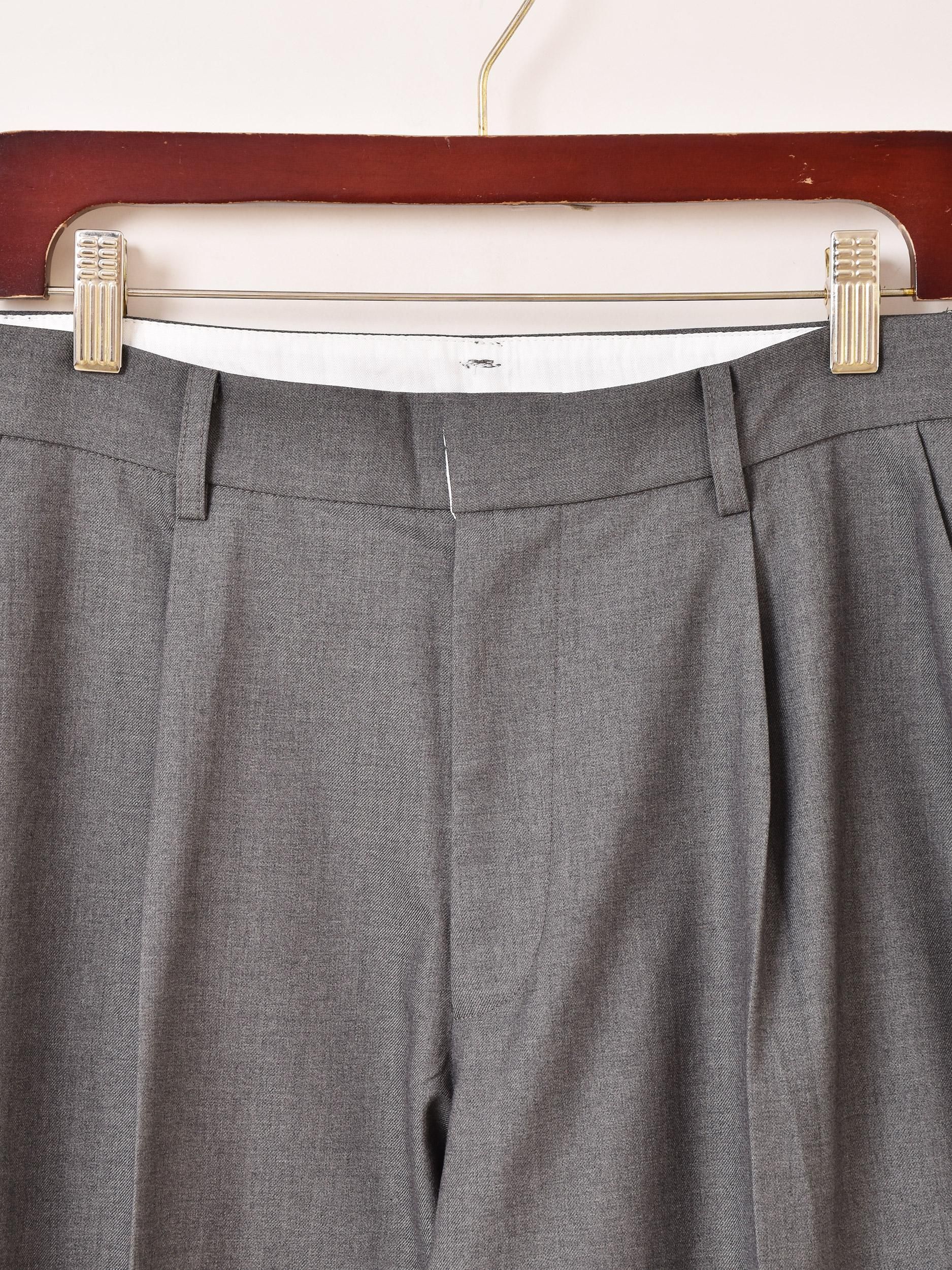 2色展開】「Backers」ワイド スラックス グレー - 古着屋