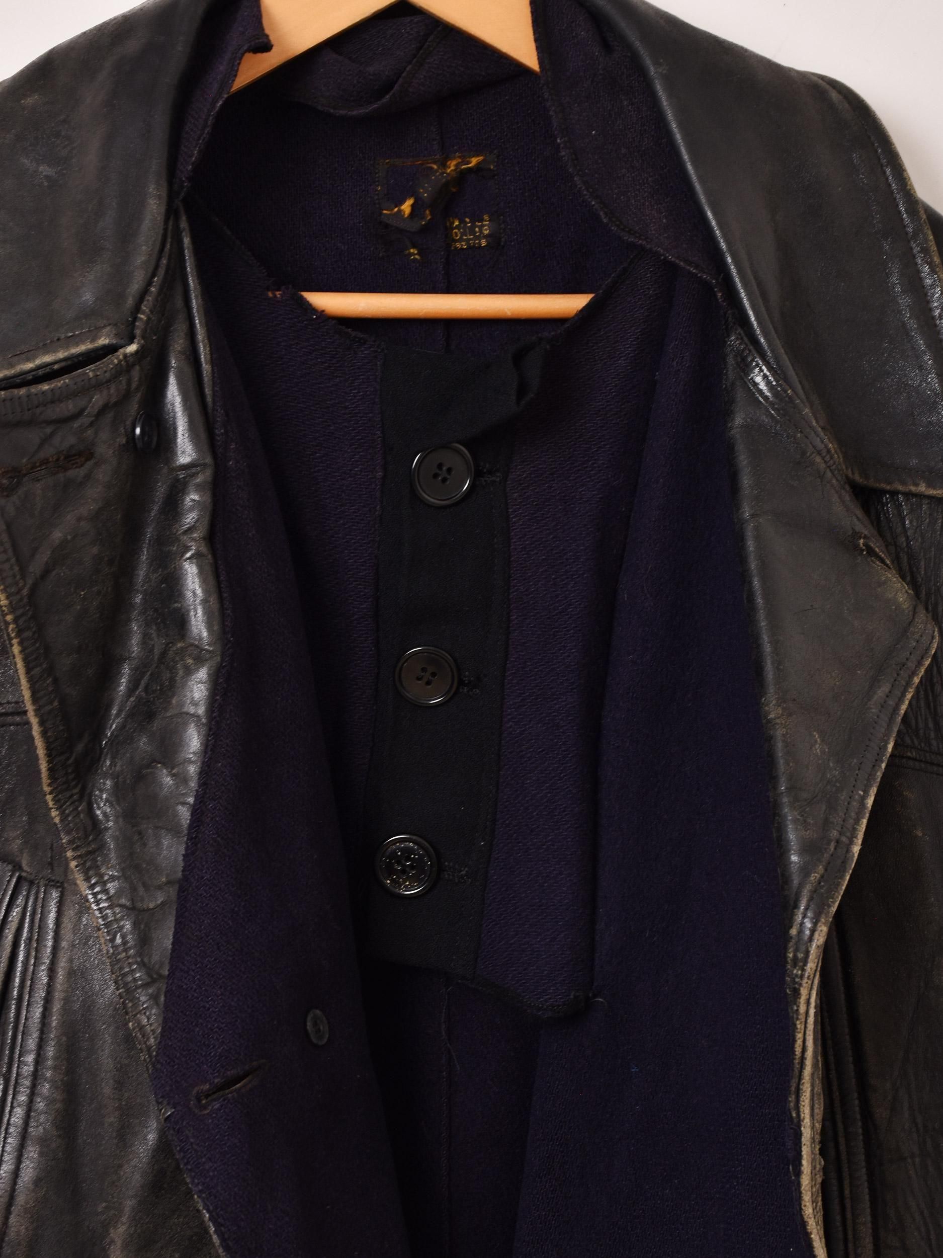 30's レザー カーコート - 古着屋グレープフルーツ ムーン