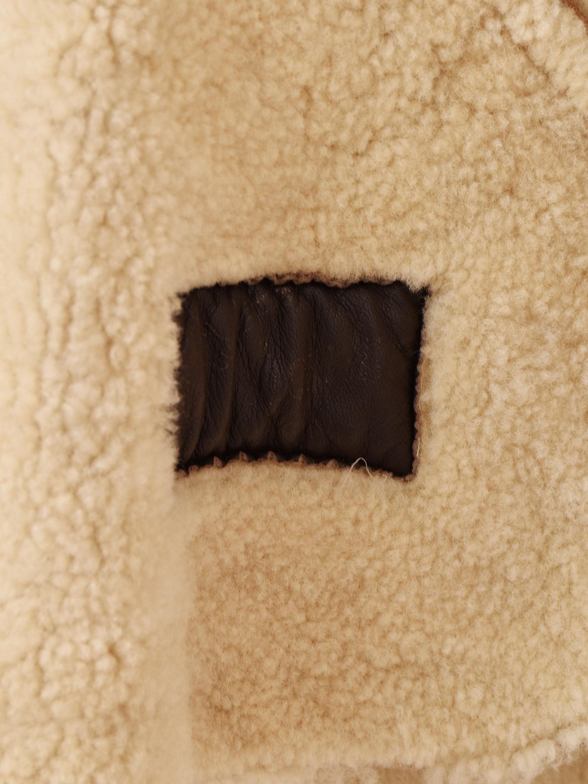 ヴィンテージ イタリア製 ムートン コート イタリア製 ムートンコート - 古着屋グレープフルーツ ムーン