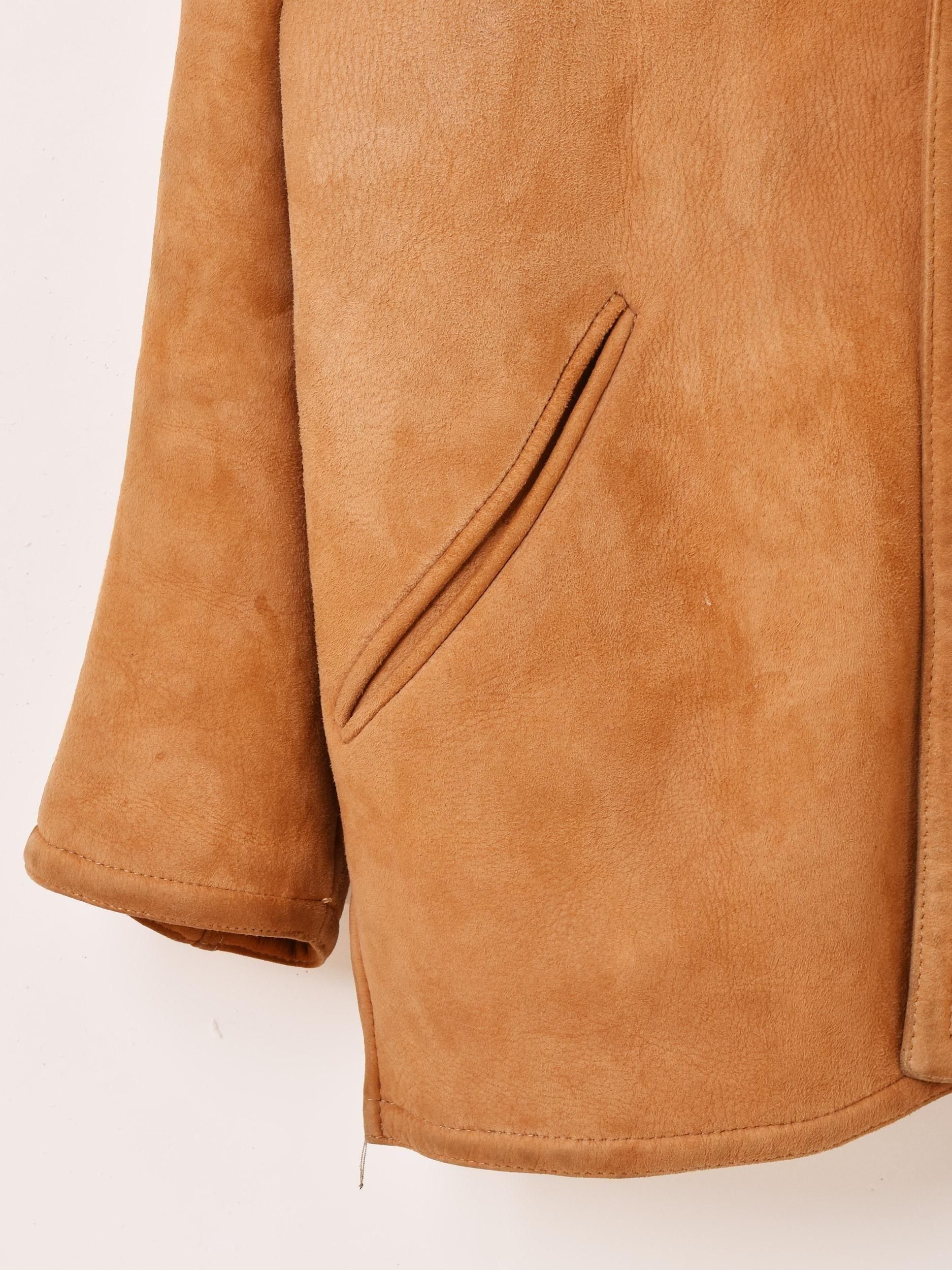 ヴィンテージ イタリア製 ムートン コート イタリア製 ムートンコート - 古着屋グレープフルーツ ムーン