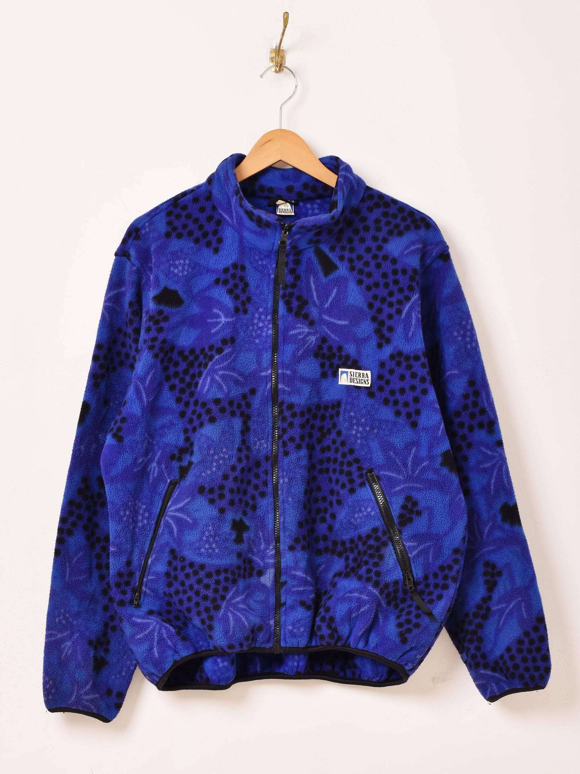 カナダ製 ボタニカル柄 フリースジャケット - 古着屋グレープフルーツ