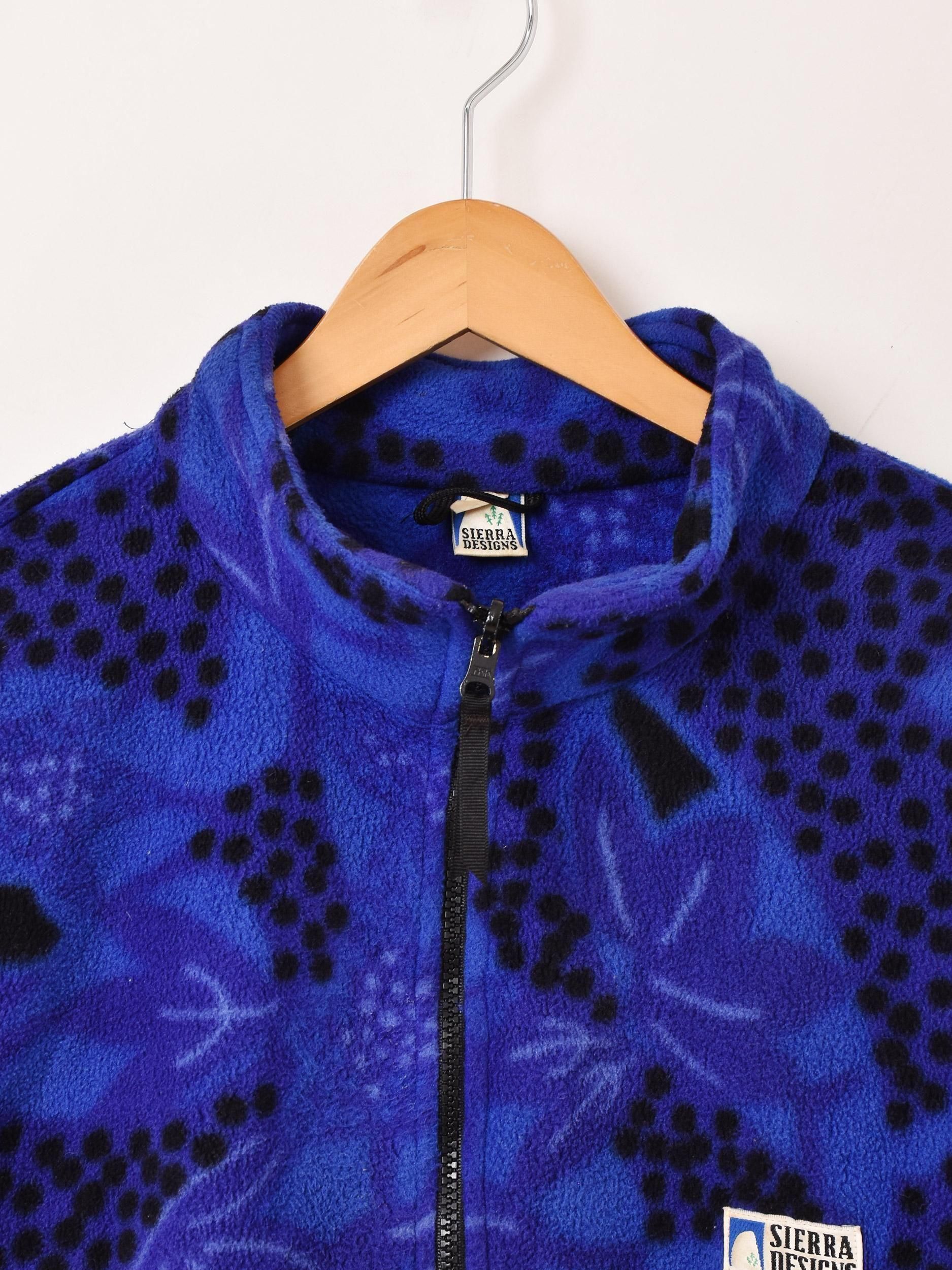 カナダ製 ボタニカル柄 フリースジャケット - 古着屋グレープフルーツ