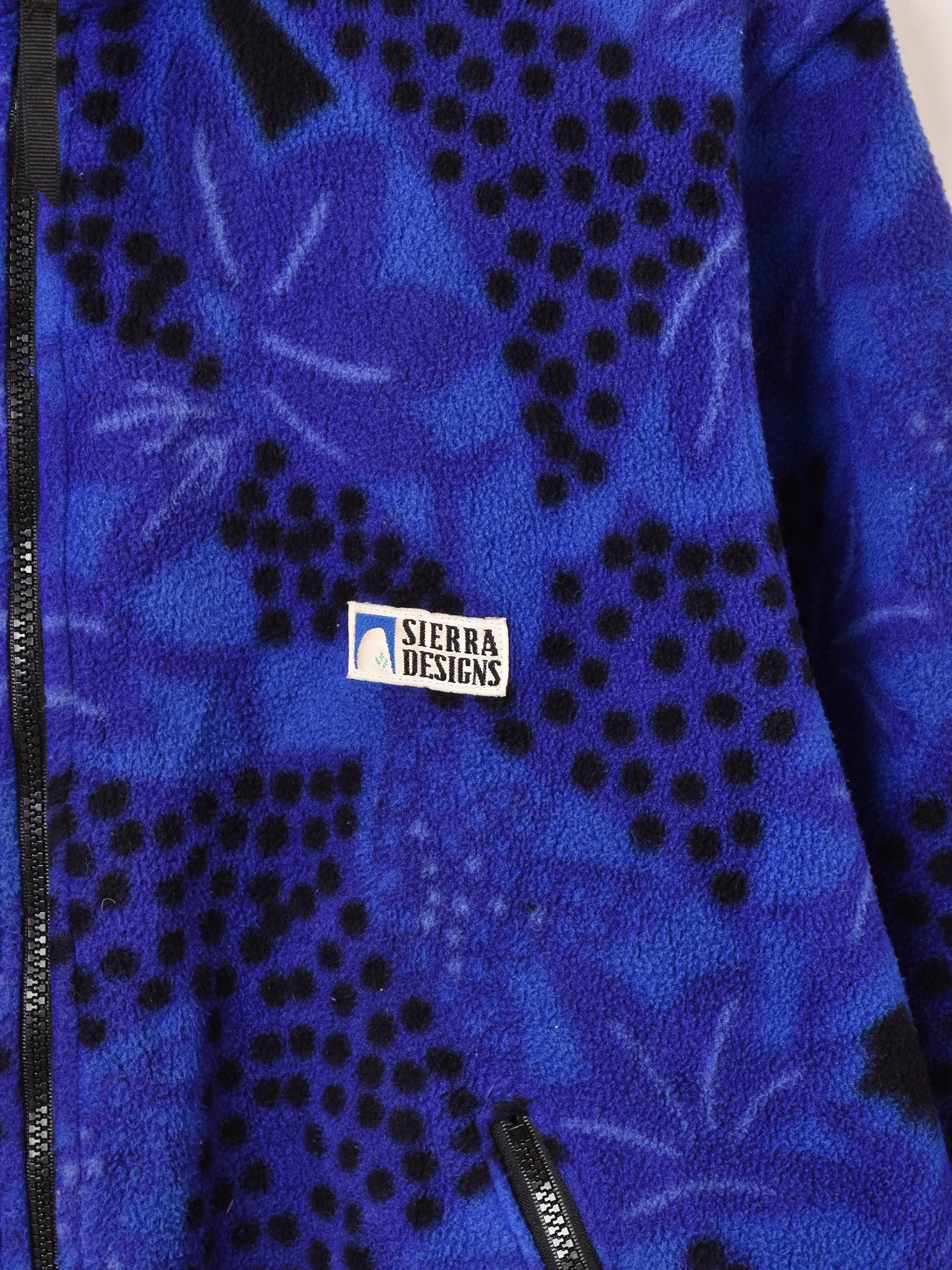 カナダ製 ボタニカル柄 フリースジャケット - 古着屋グレープフルーツ