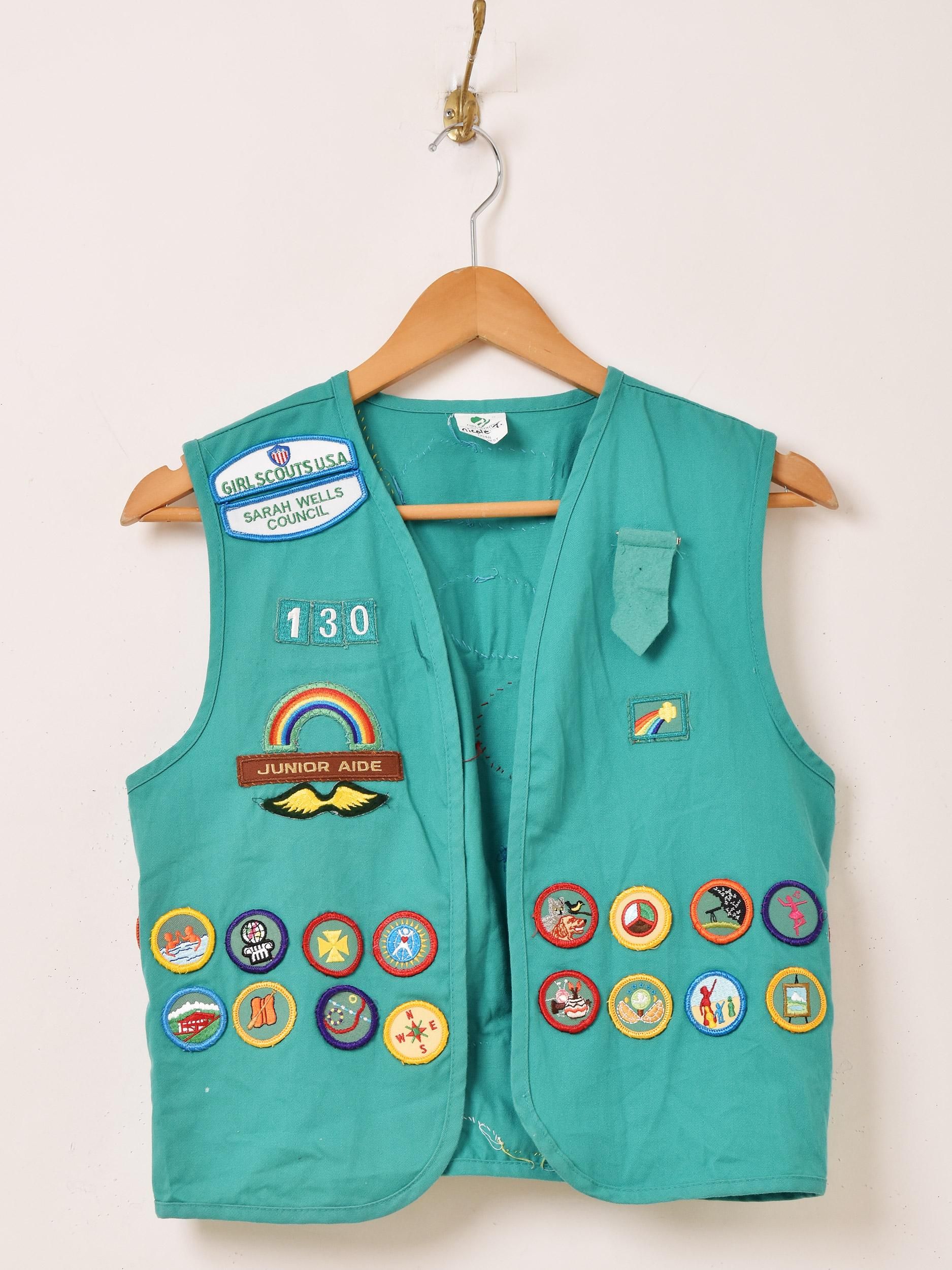 アメリカ製 ガールスカウト パッチ付き ベスト - 古着屋