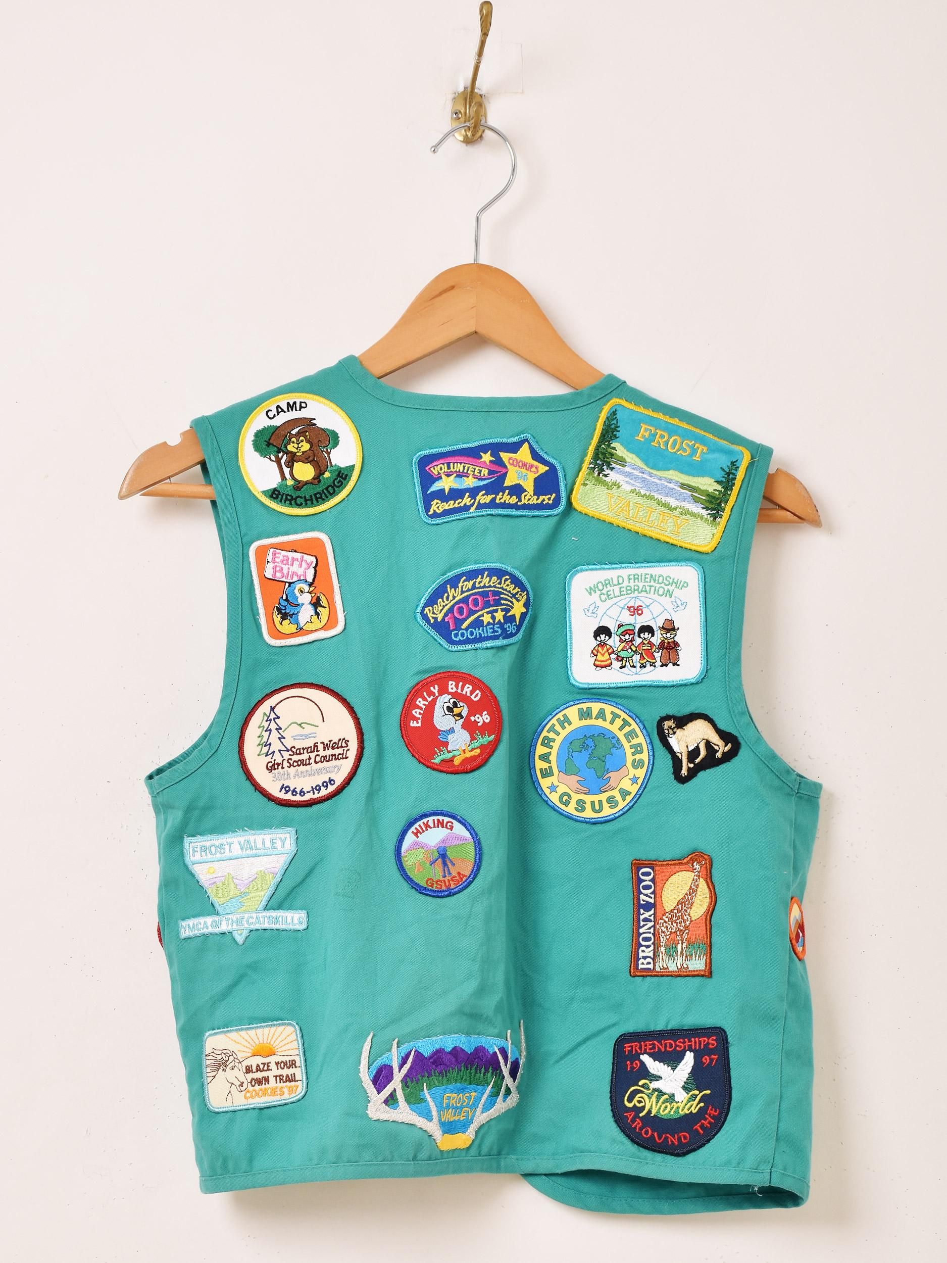 2枚セット ガールズ ボーイズ スカウト ベスト vintage ワッペン 古着 2枚セット ガールズ ボーイズ スカウト ベスト vintage ワッペン