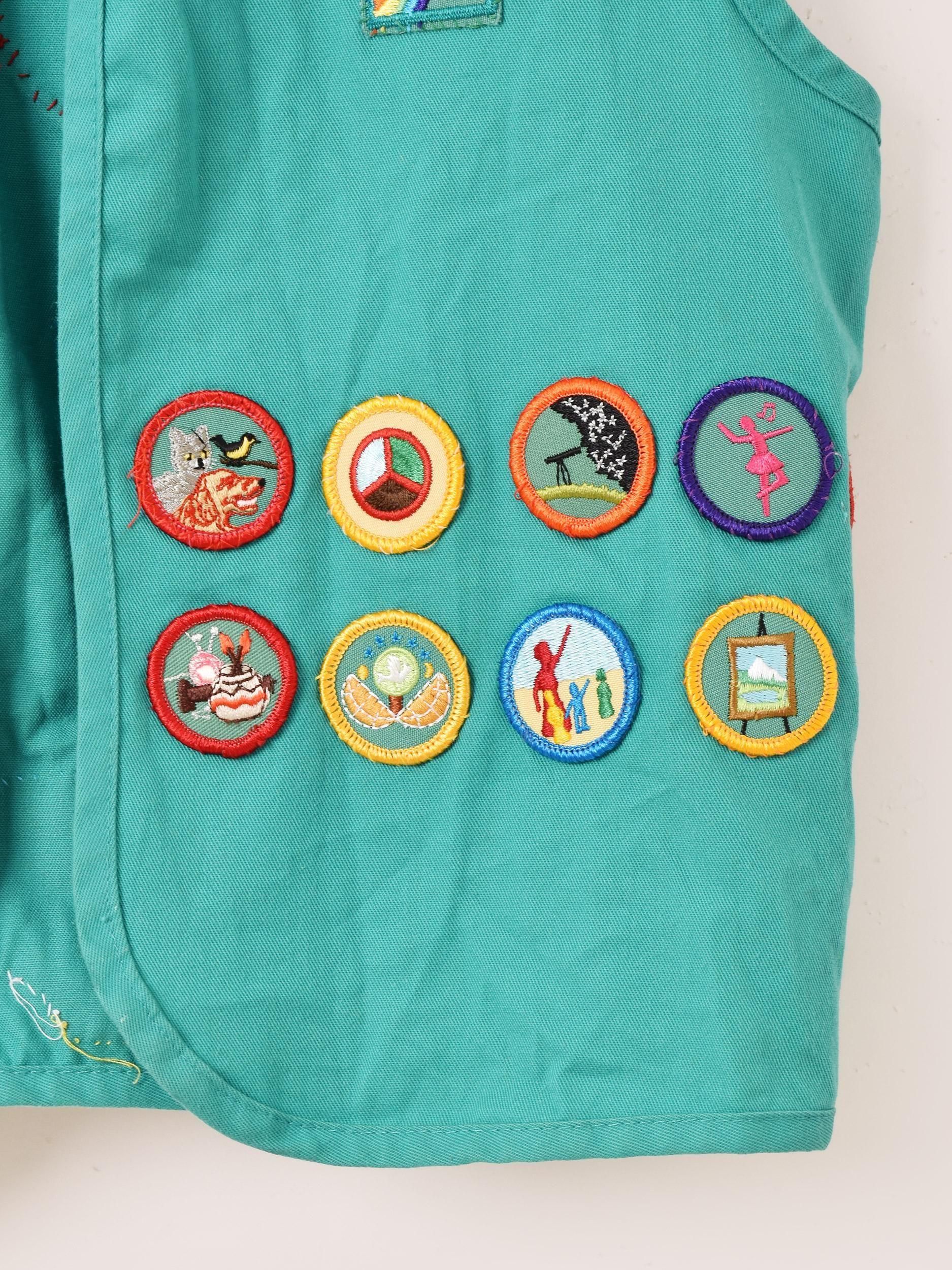 2枚セット ガールズ ボーイズ スカウト ベスト vintage ワッペン 古着 2枚セット ガールズ ボーイズ スカウト ベスト vintage ワッペン