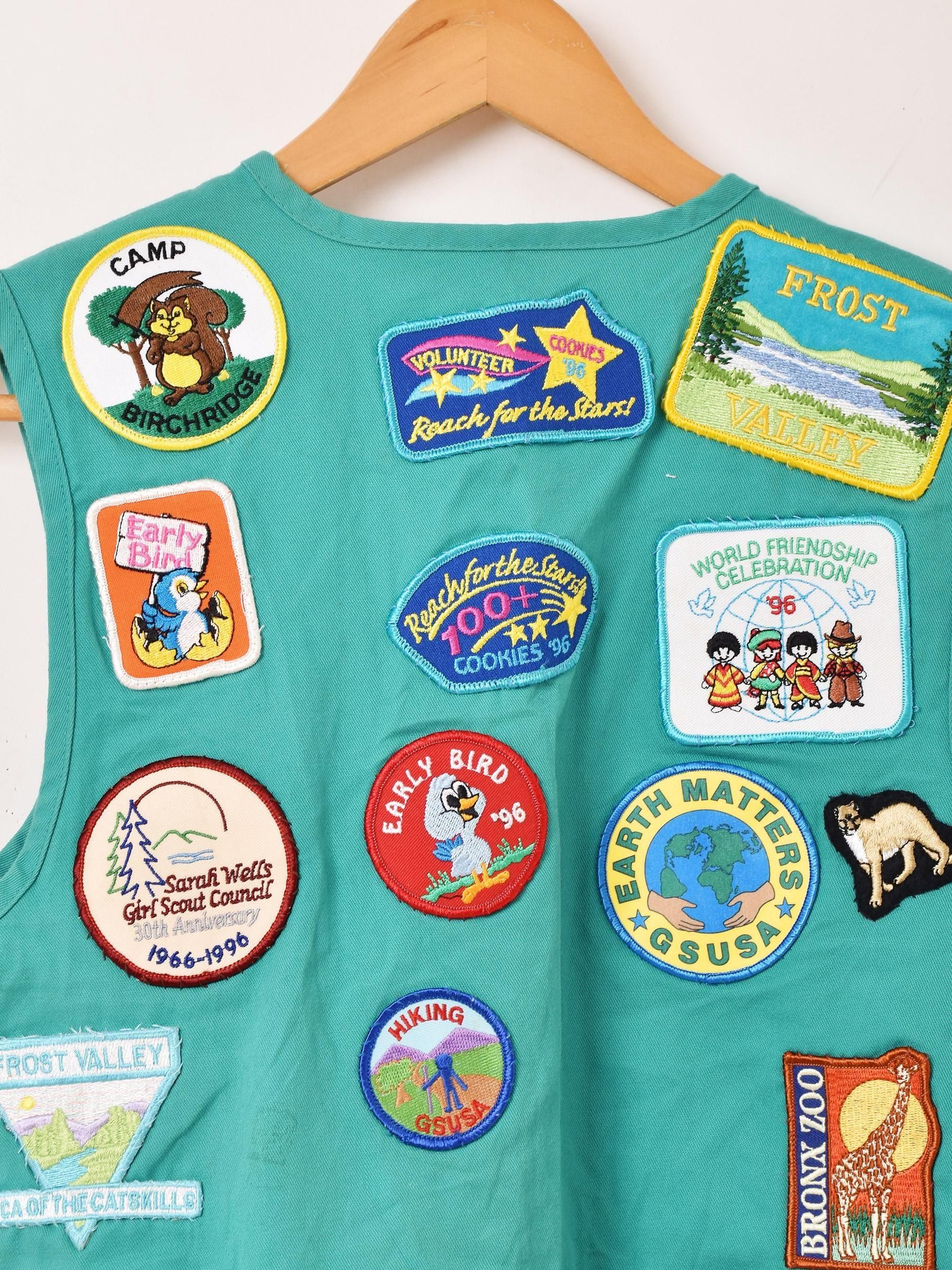 2枚セット ガールズ ボーイズ スカウト ベスト vintage ワッペン 古着 2枚セット ガールズ ボーイズ スカウト ベスト vintage ワッペン