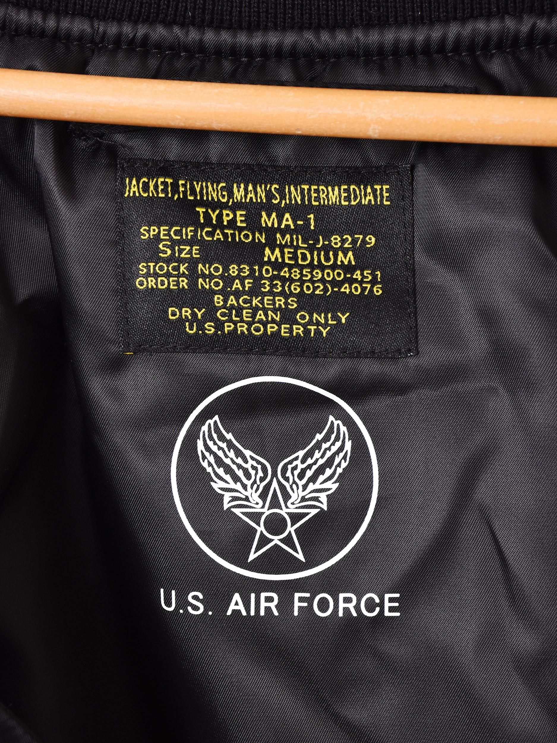 2色展開】「Backers」MA-1 フライトジャケット ブラック - 古着屋