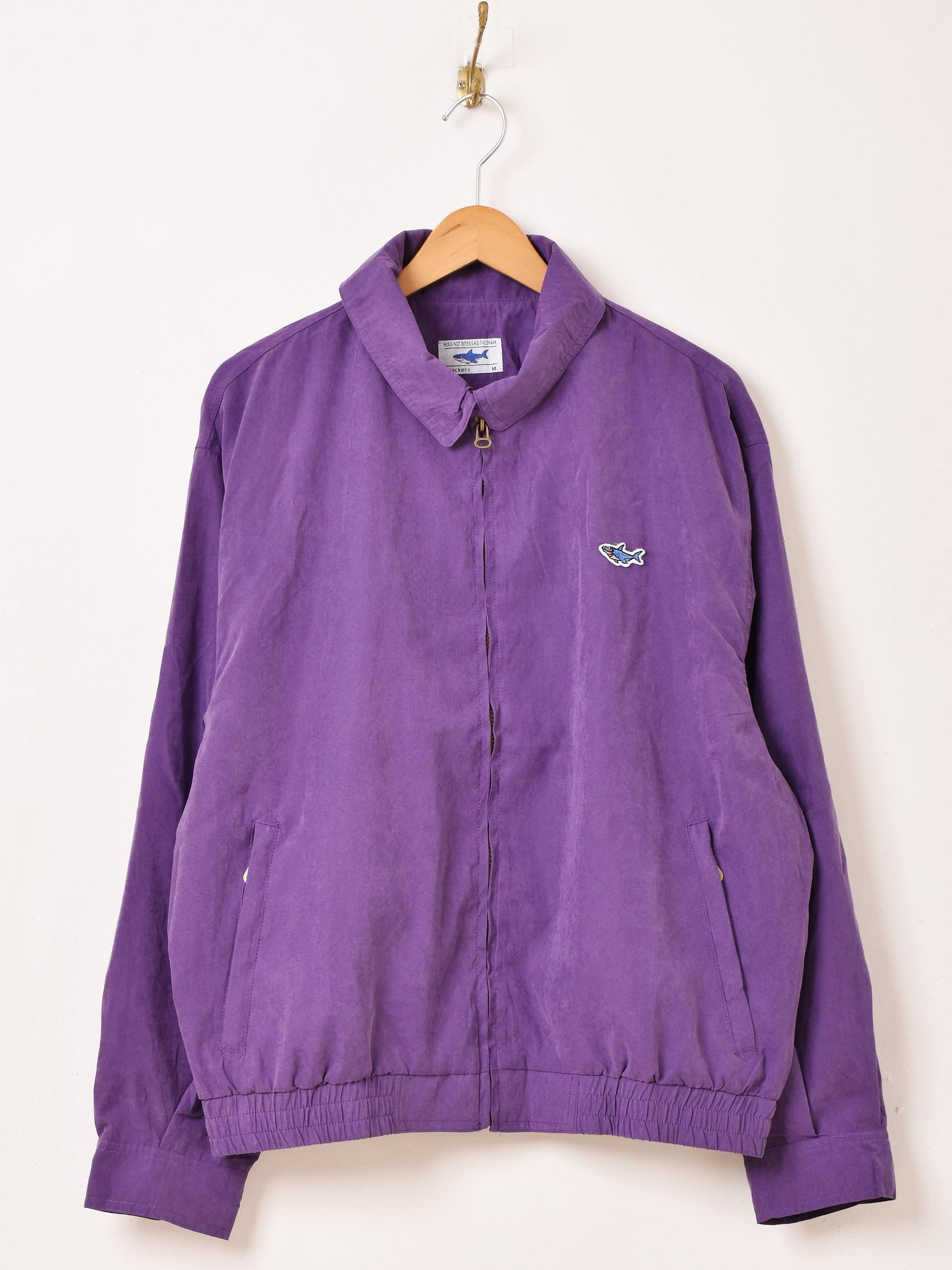 5色展開】「Backers」ワンポイント シャーク ピーチスキンジャケット