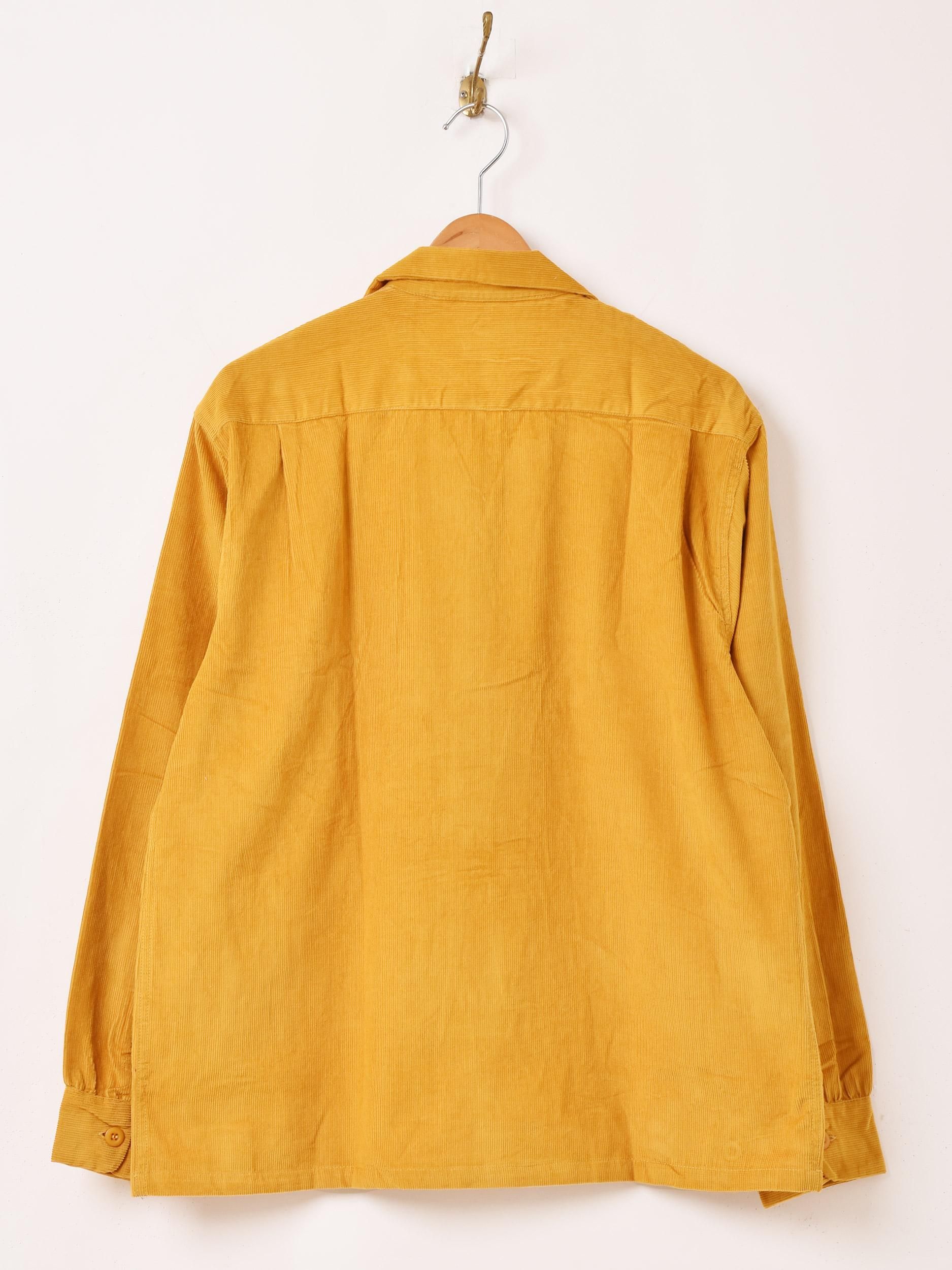 3色展開】「Backers」コーデュロイ 長袖 オープンカラーシャツ