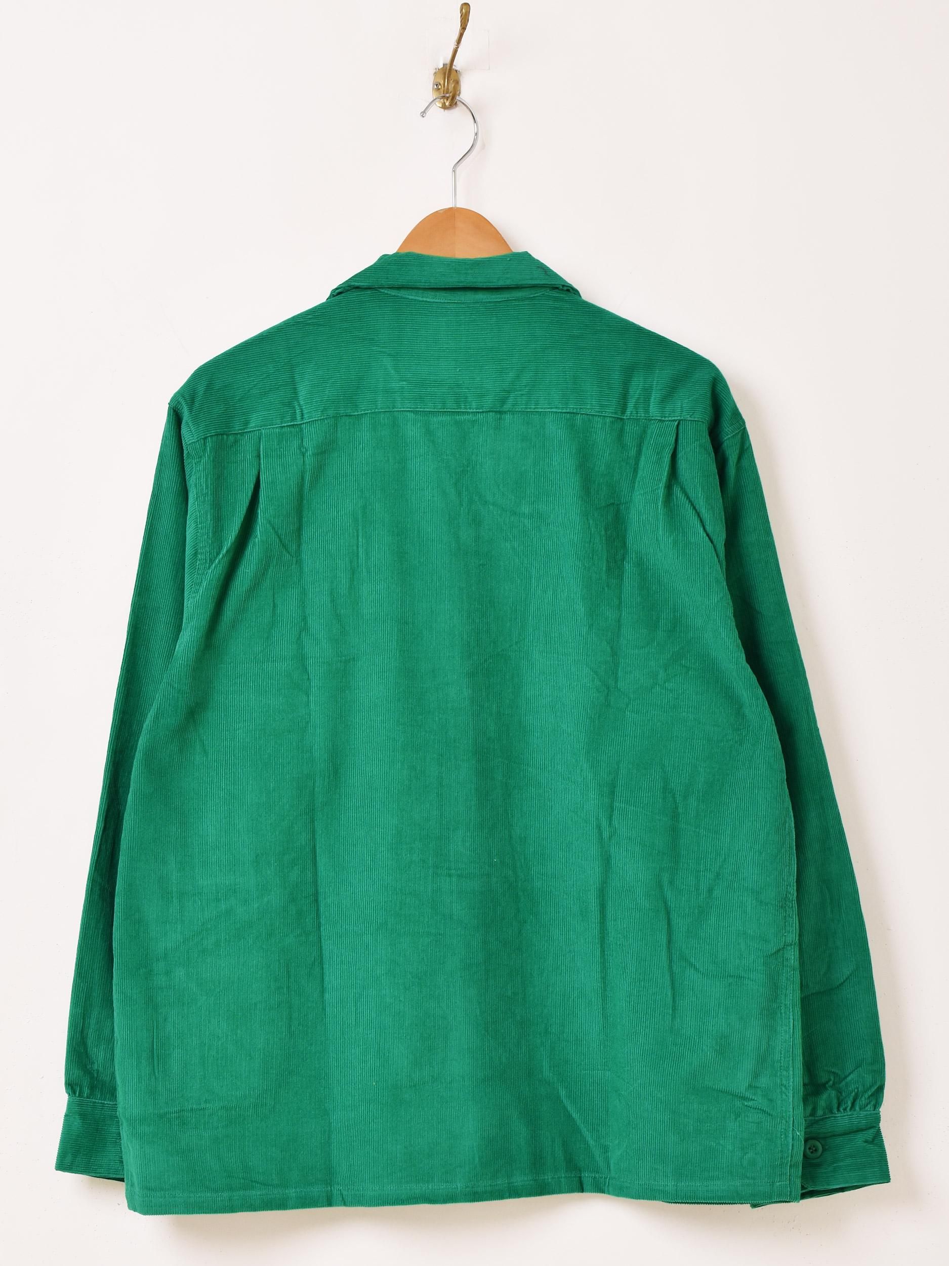 3色展開】「Backers」コーデュロイ 長袖 オープンカラーシャツ