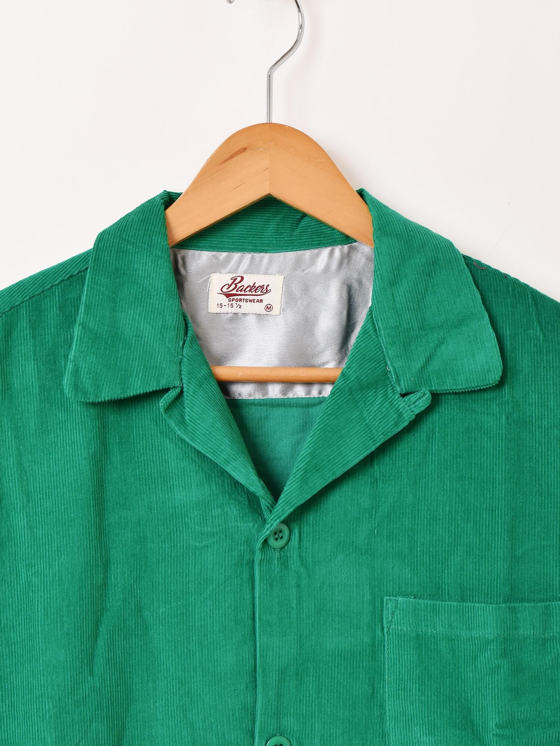 3色展開】「Backers」コーデュロイ 長袖 オープンカラーシャツ