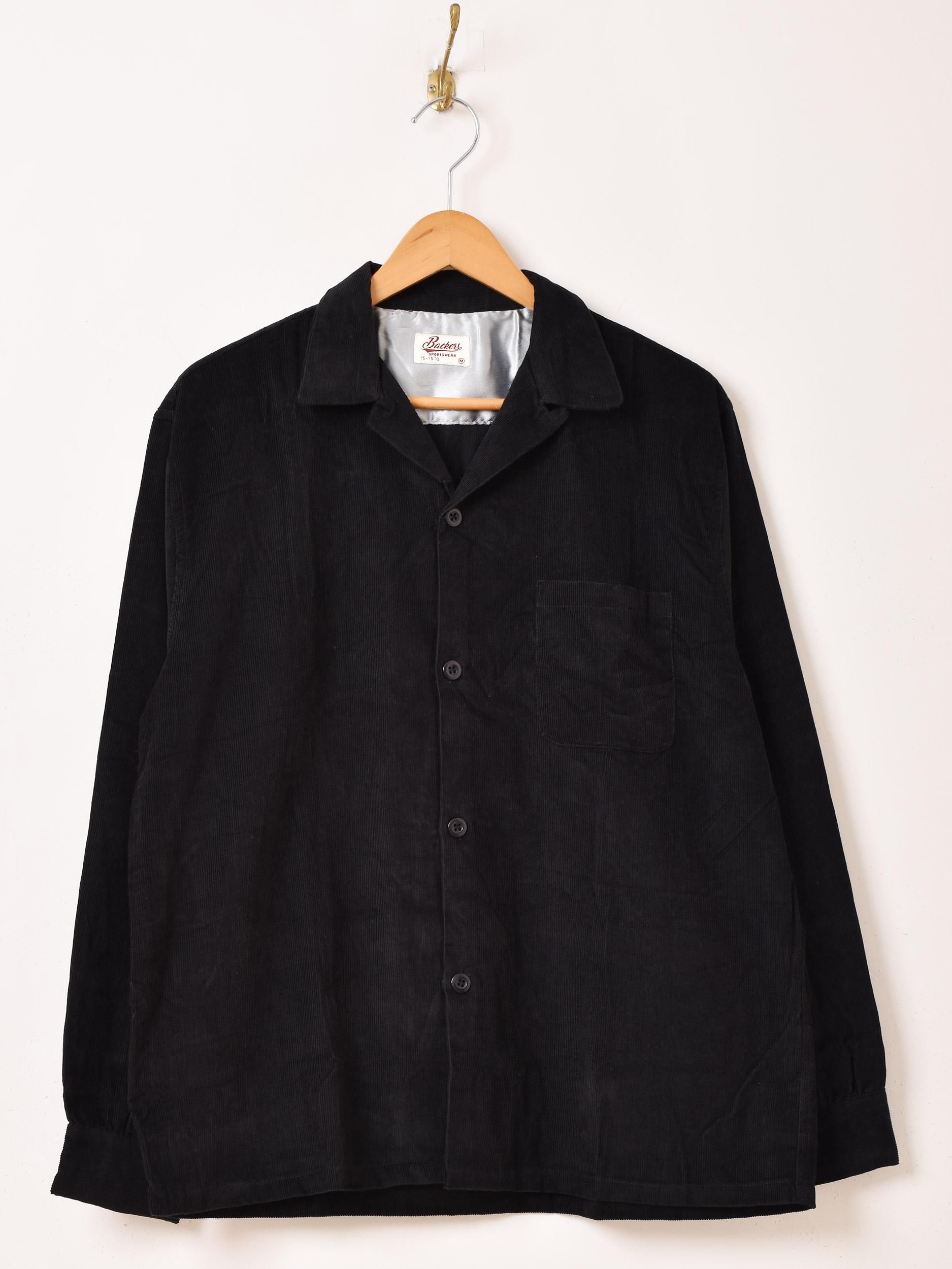 3色展開】「Backers」コーデュロイ 長袖 オープンカラーシャツ