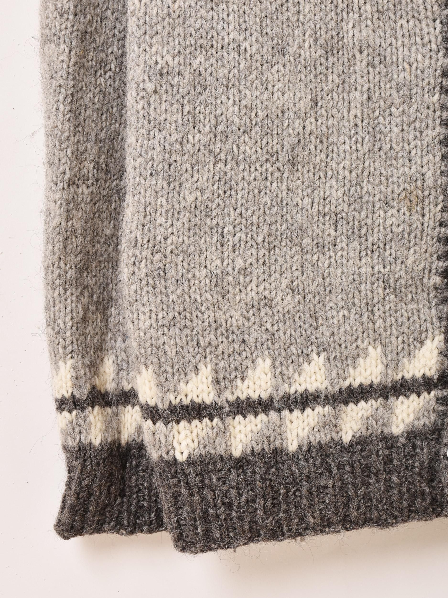 アイスランド製 ハンドニット ノルディックカーディガン - 古着屋