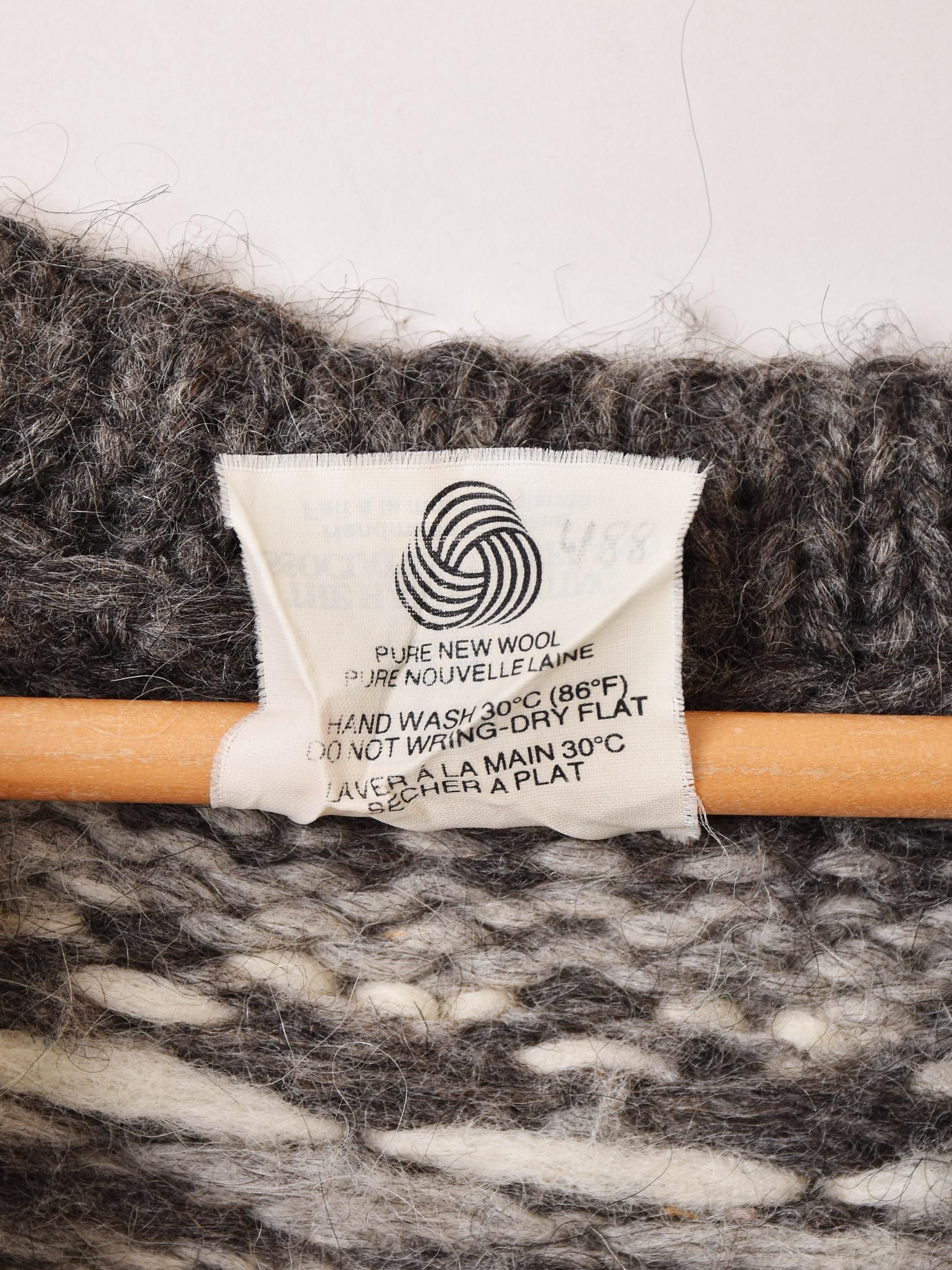 アイスランド製 ハンドニット ノルディックカーディガン - 古着屋