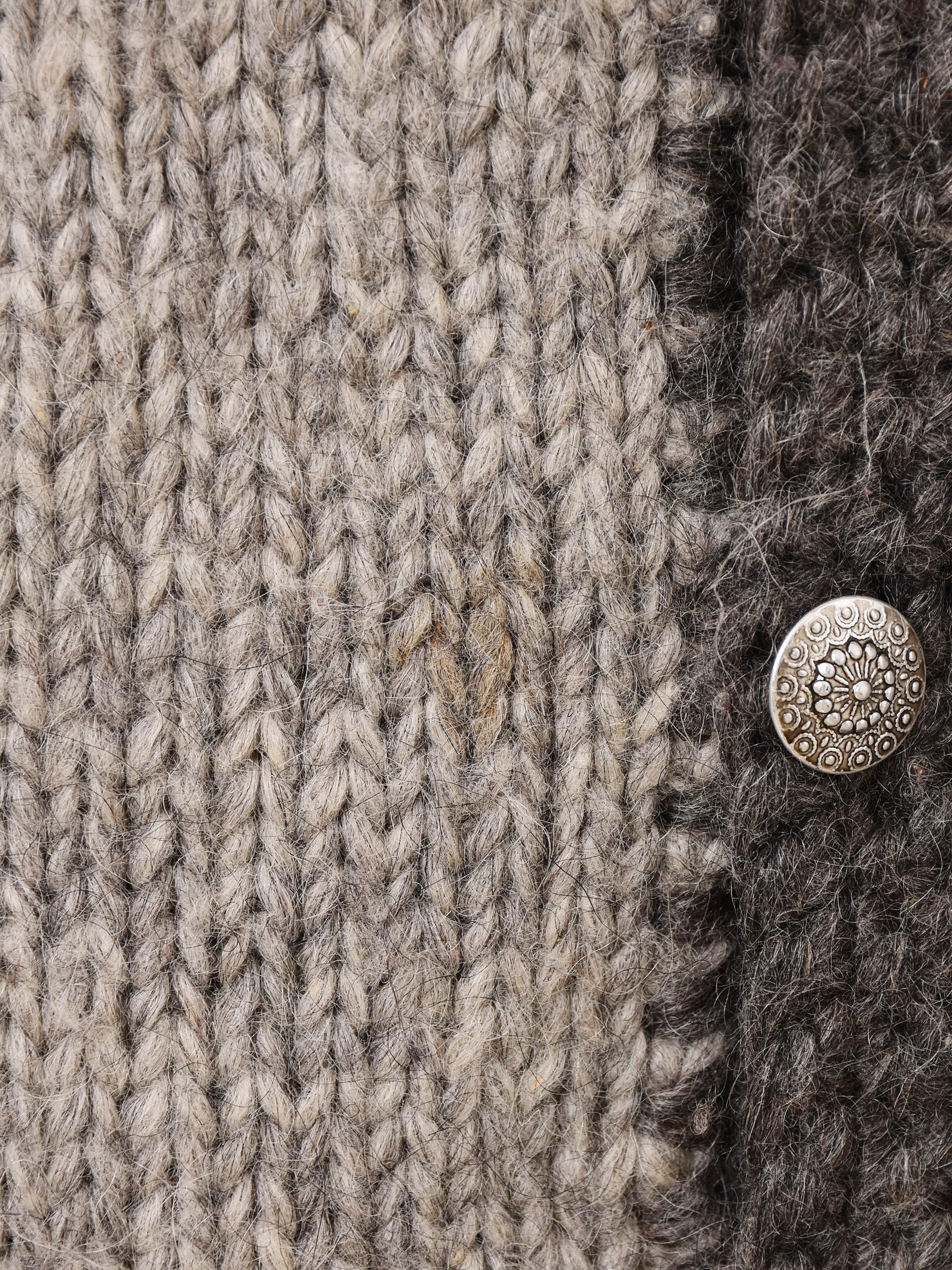 アイスランド製 ハンドニット ノルディックカーディガン - 古着屋