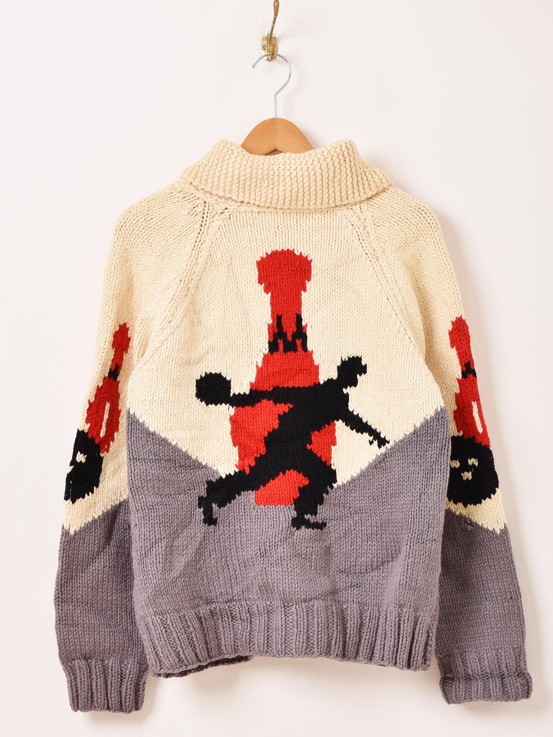 60～70's ボウリング カウチンセーター - 古着屋グレープフルーツ