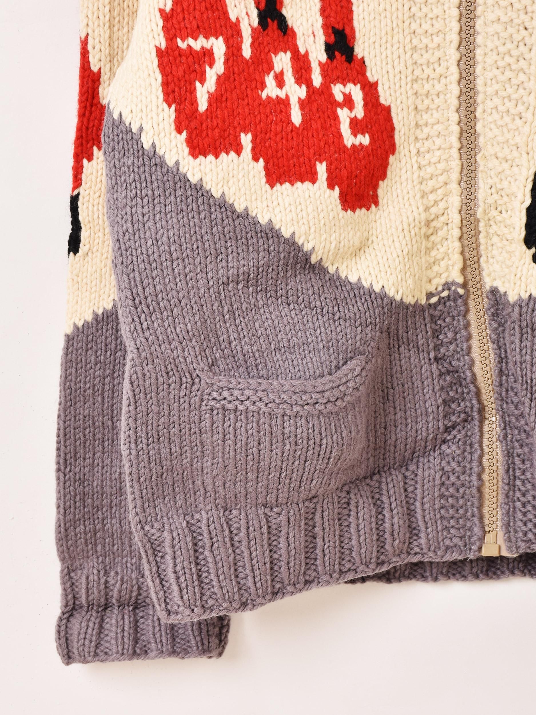 60～70's ボウリング カウチンセーター - 古着屋グレープフルーツ