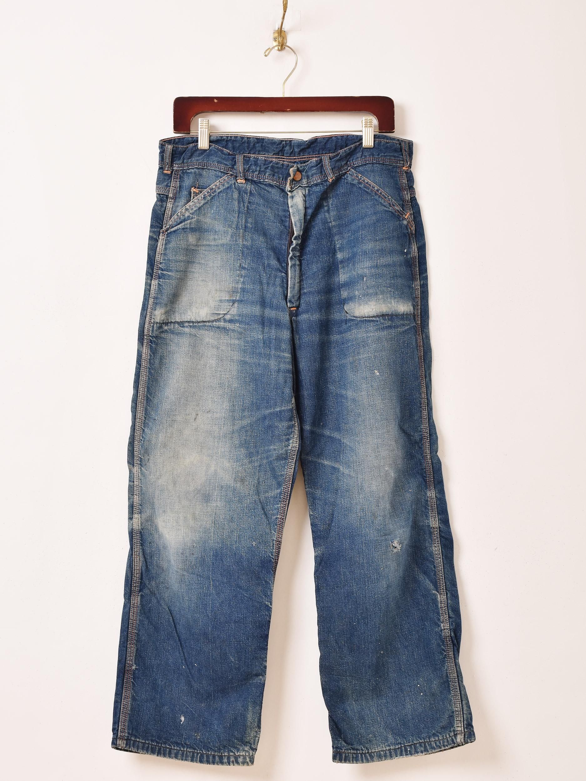 50's ”BLUE HORSESHOE BRAND” Denim Painter Pants - 古着屋